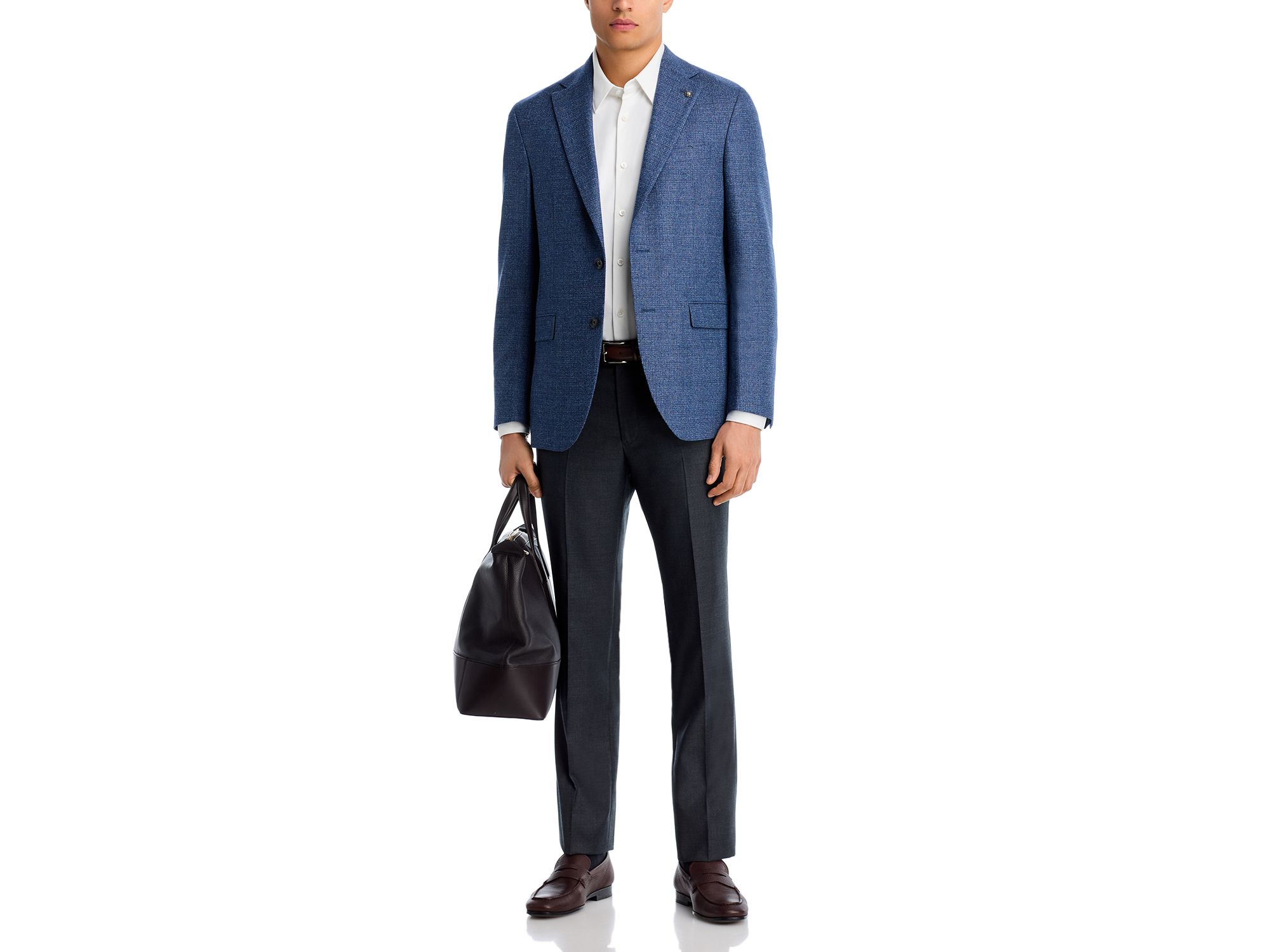 Midland Textured Solid Regular Fit Sport Coat — Image 6