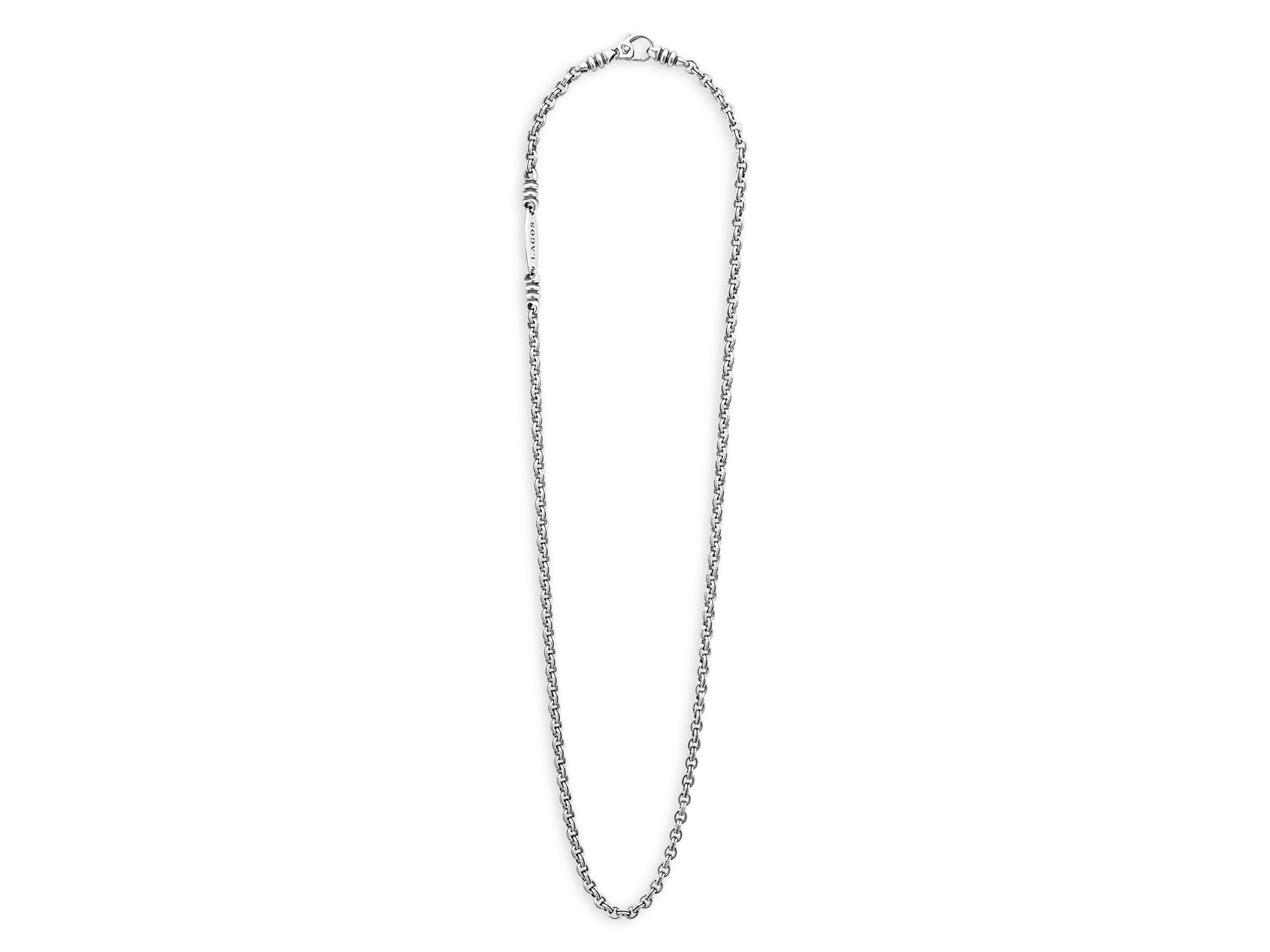 Men's Sterling Anthem Double Link Caviar Chain Necklace - Exclusive — Image 5