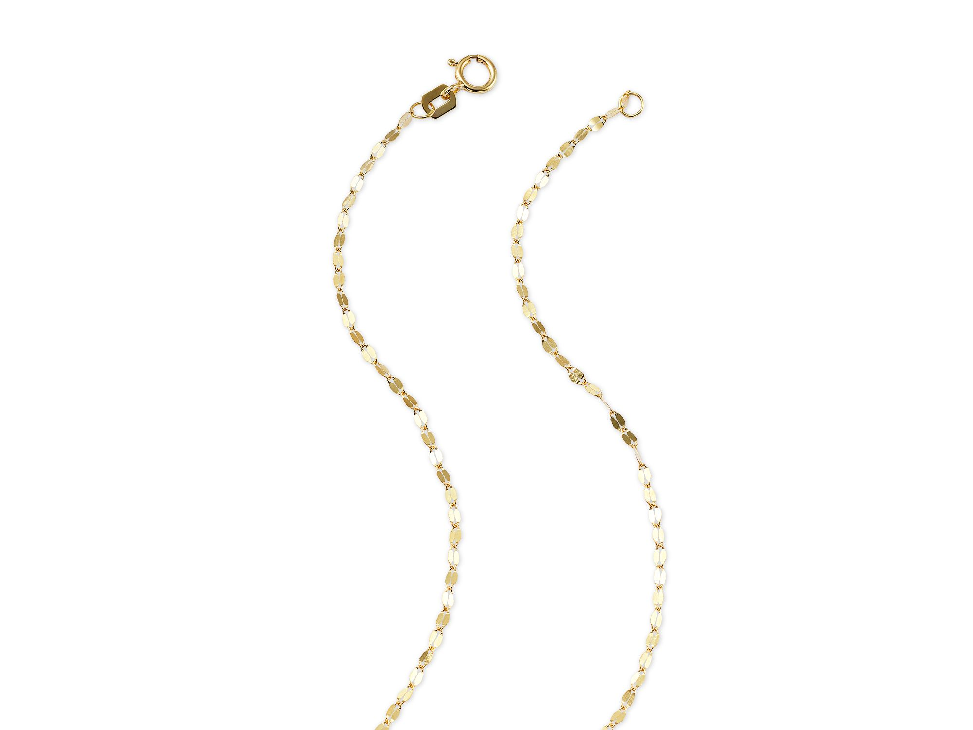 Open Star Pendant Necklace in 14K Yellow Gold, 18" — Image 3