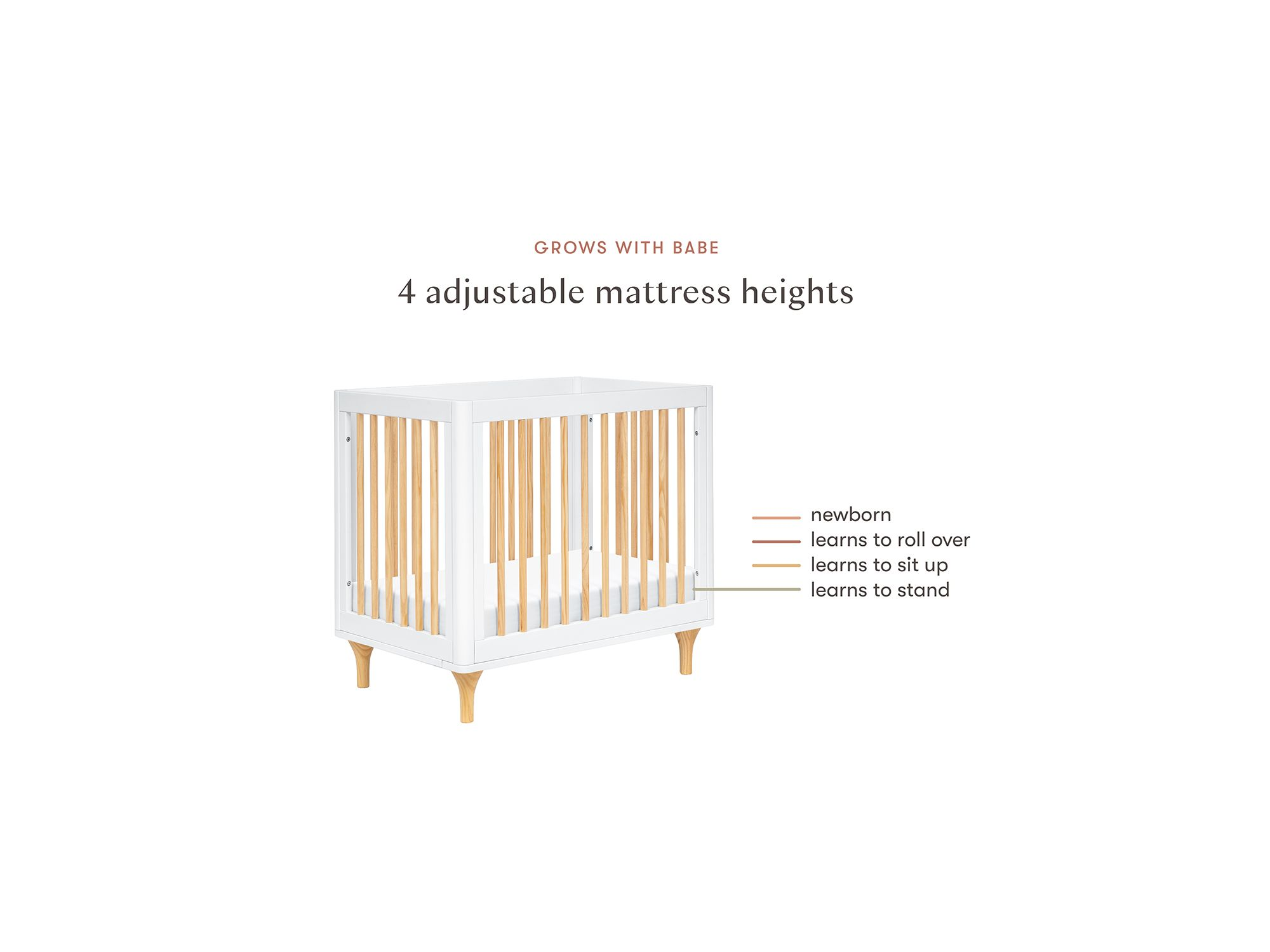 Lolly 4 in 1 Convertible Mini Crib and Twin Bed with Toddler Bed Conversion Kit — Image 15