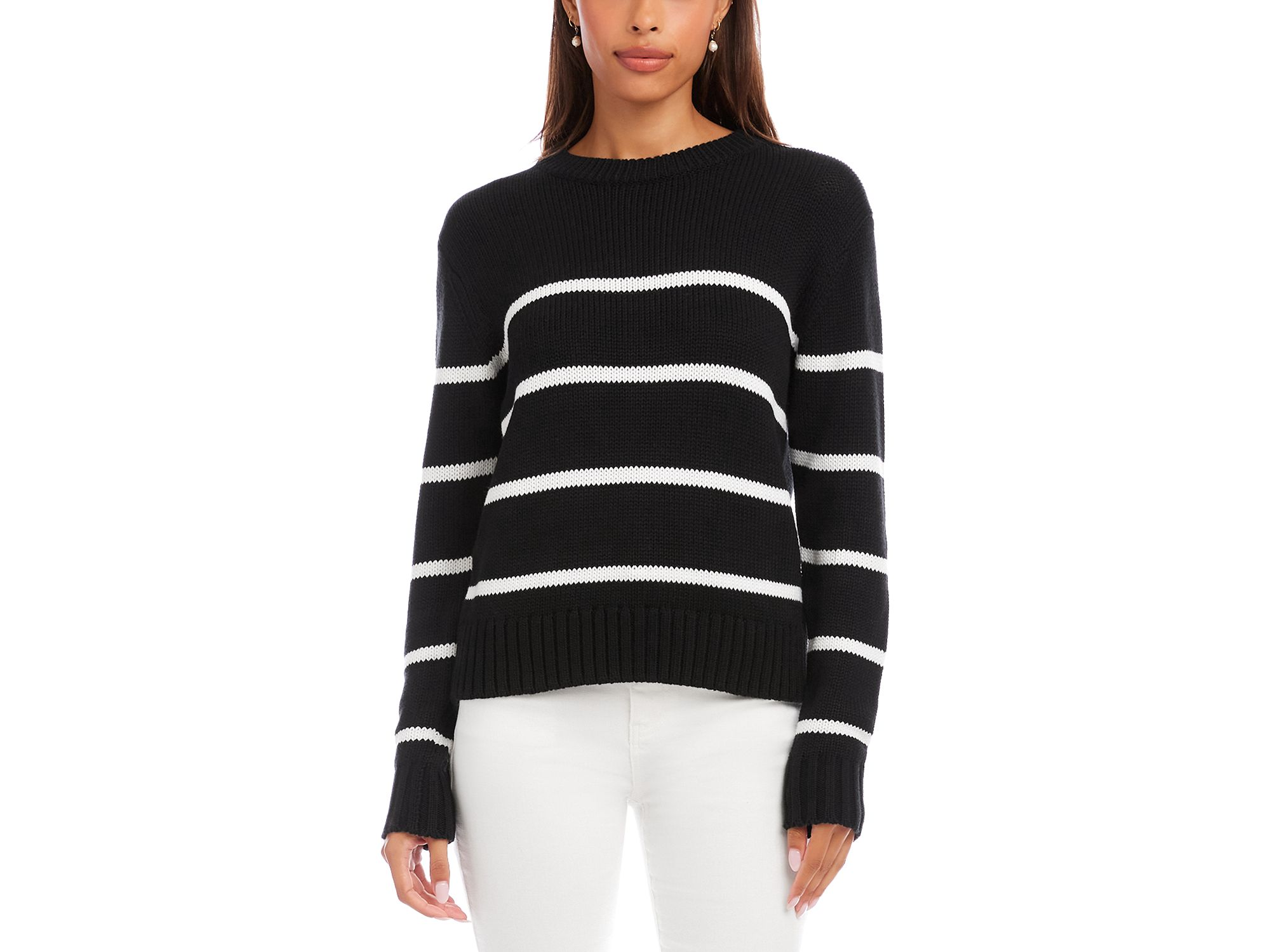 Stripe Crewneck Sweater - Image 1