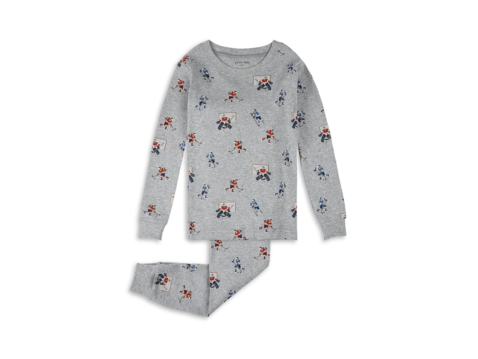Boys' Hockey Players Print Pajama Set - Little Kid - Image 1