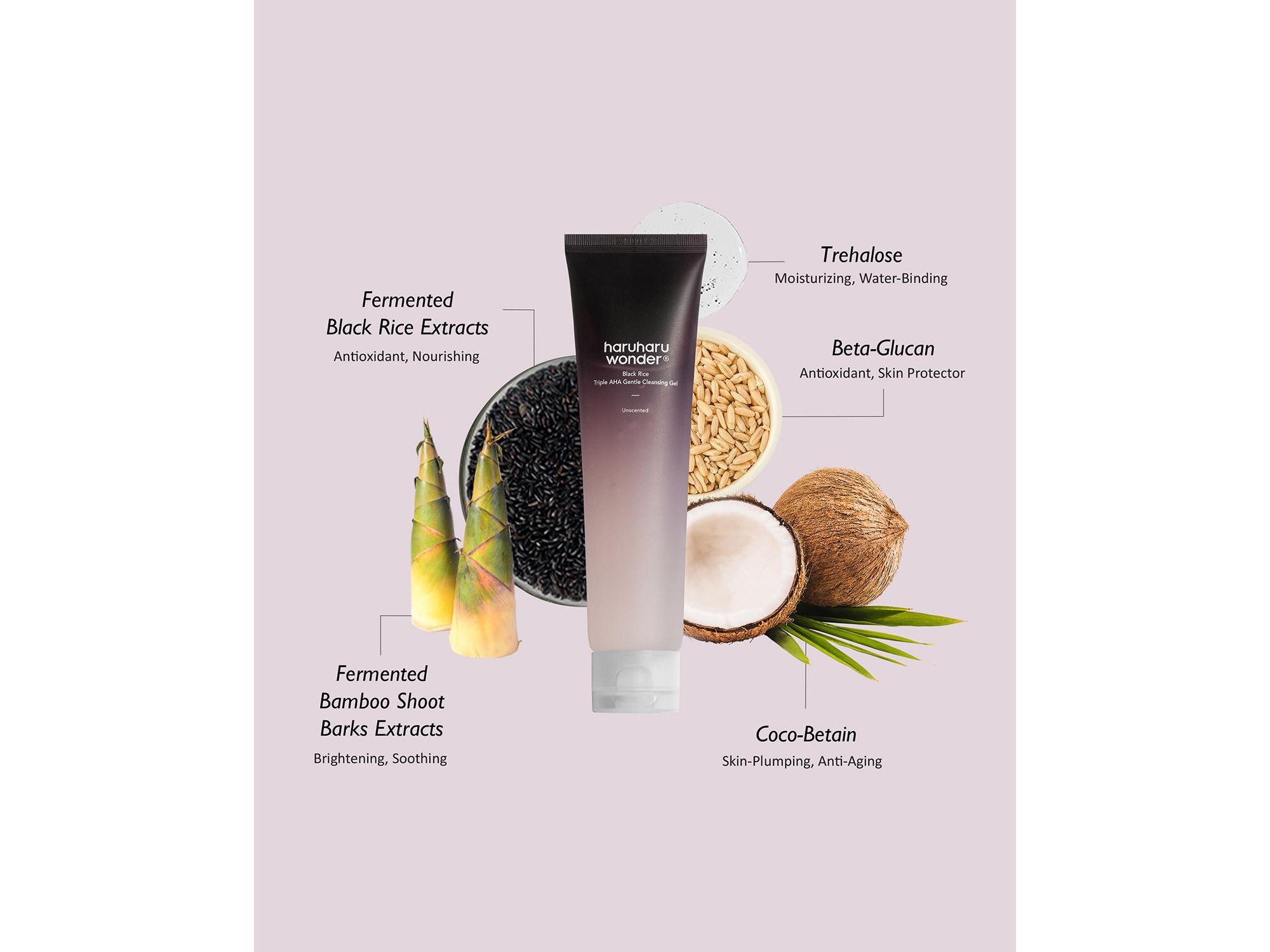Unscented Black Rice Triple AHA Gentle Cleansing Gel — Image 5