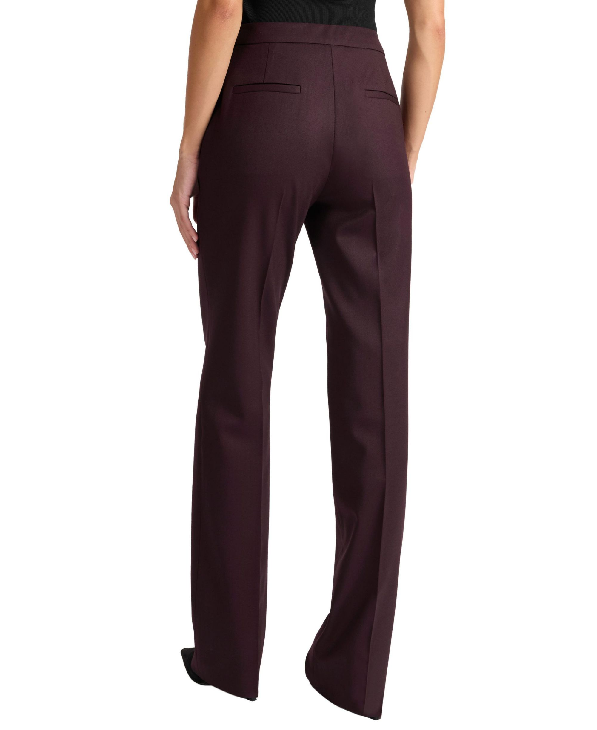 Amara Virgin Wool Stretch Straight Leg Pant — Image 3