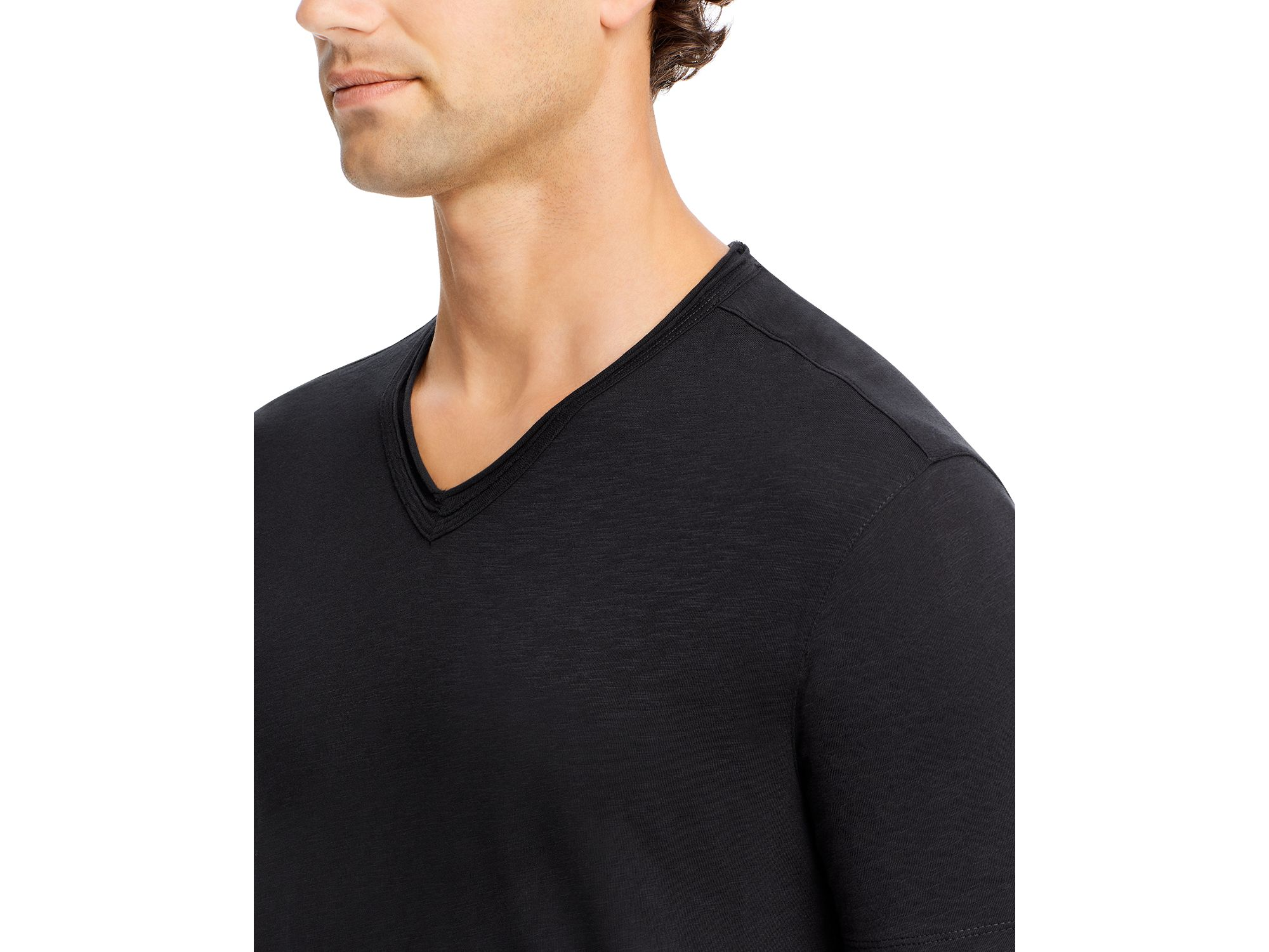 Slub V-Neck Tee — Image 3