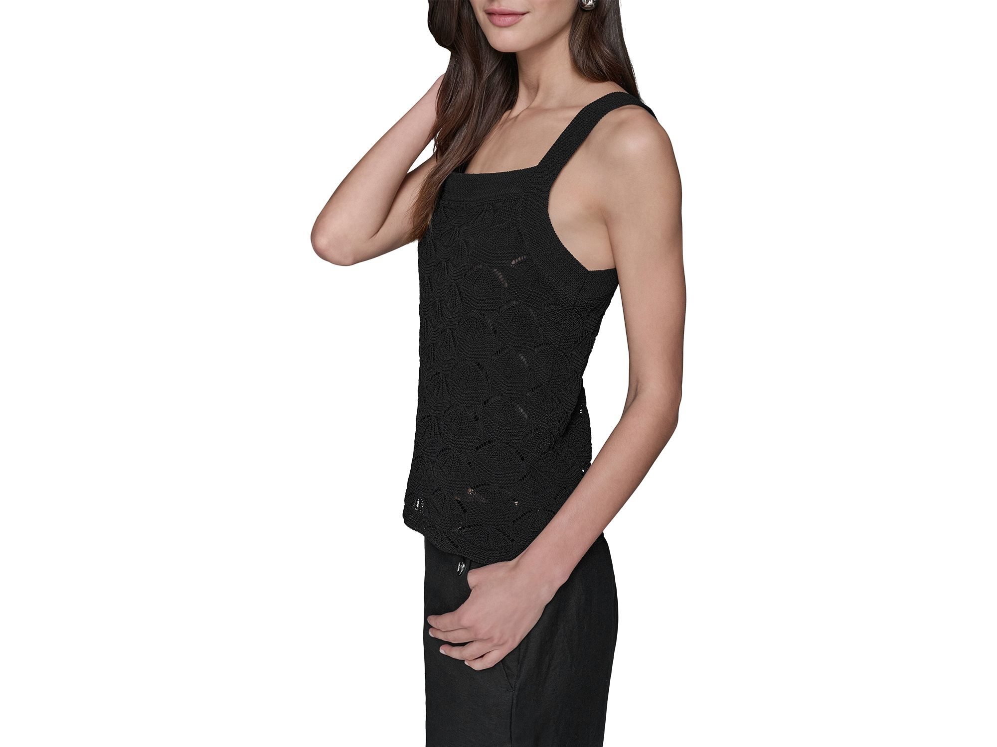 Fan Detail Sweater Tank Top — Image 5