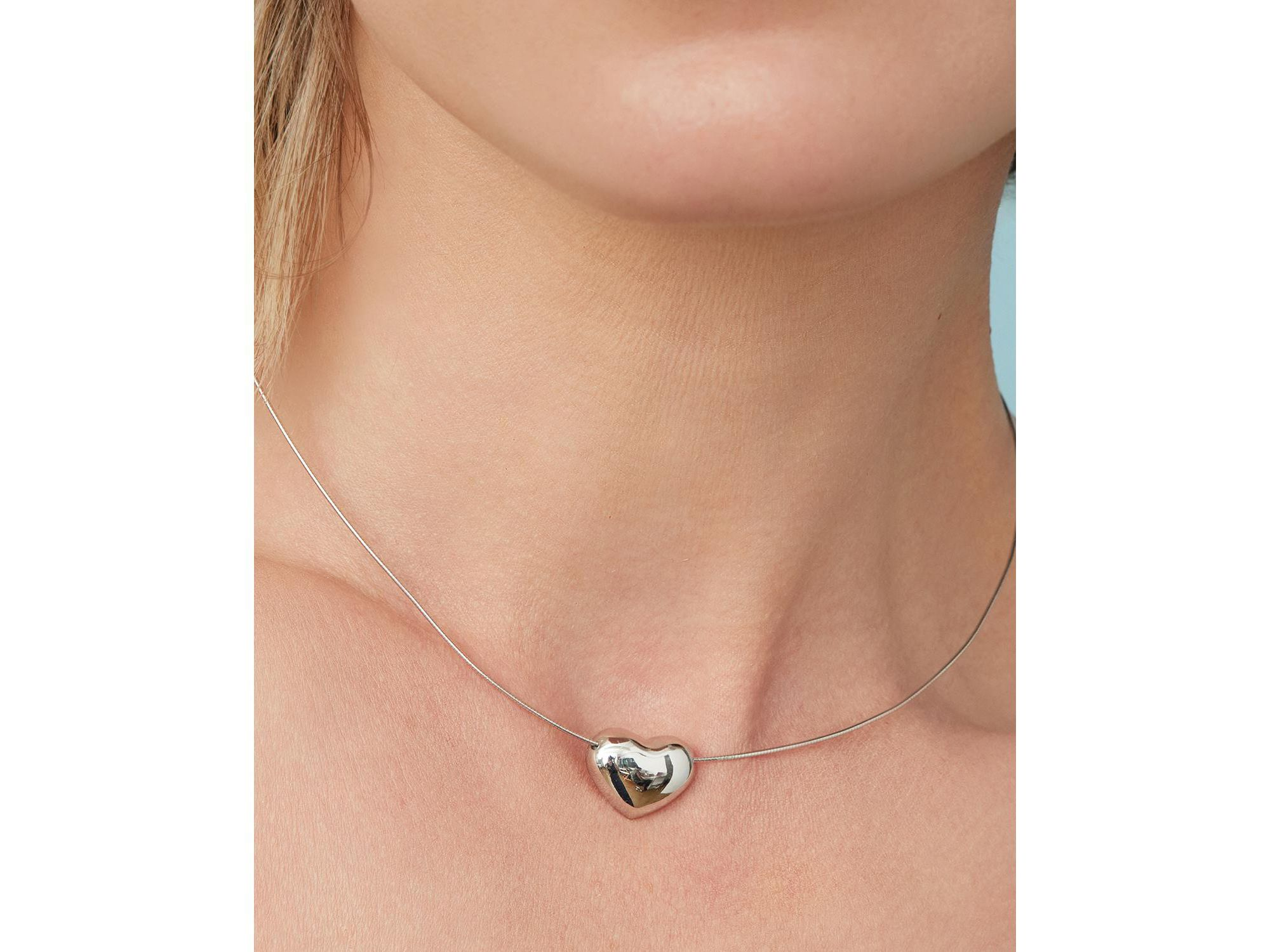 Sterling Lover Pendant Necklace, 16" — Image 3