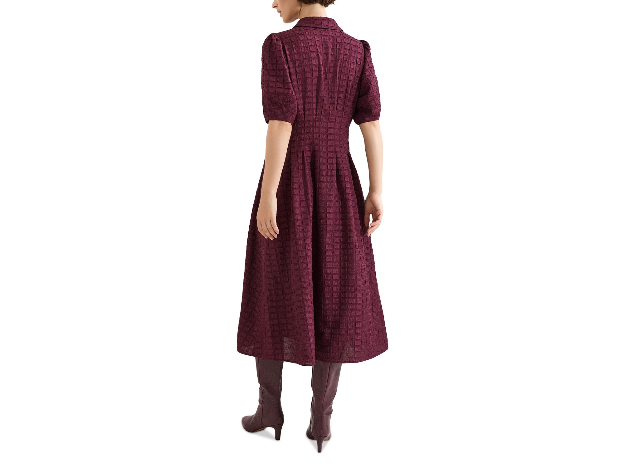 Yasmine Textured Midi Dress — Image 7