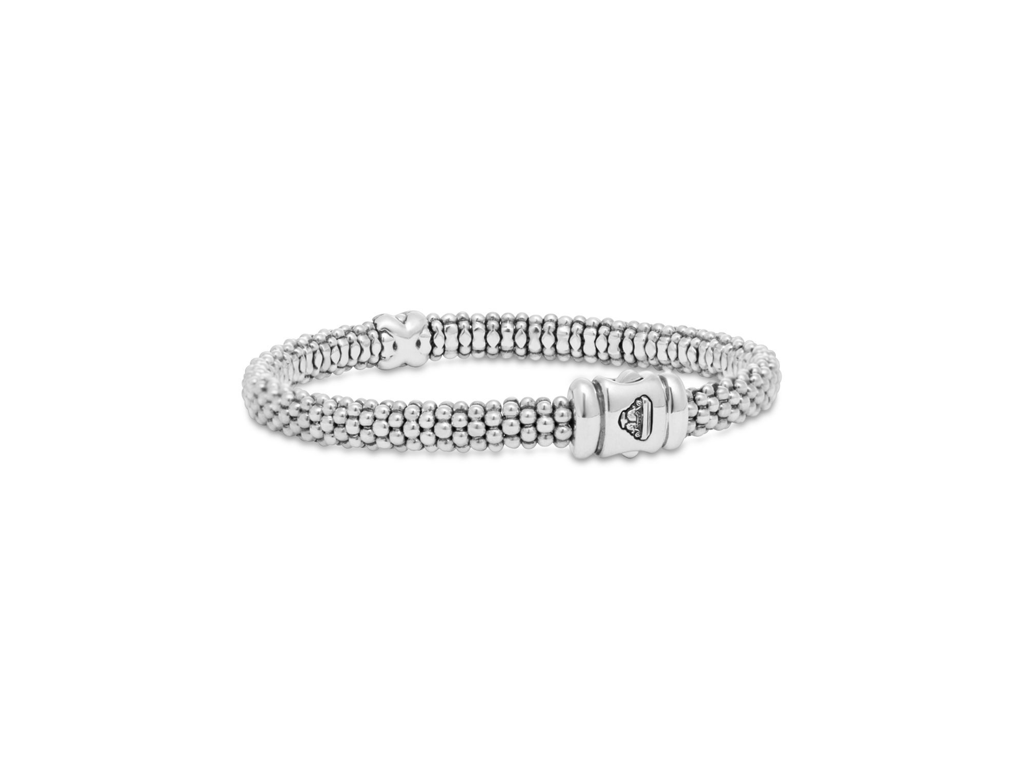 18K Yellow Gold & Sterling Silver Embrace Collection Rope Bracelet with Diamonds — Image 5