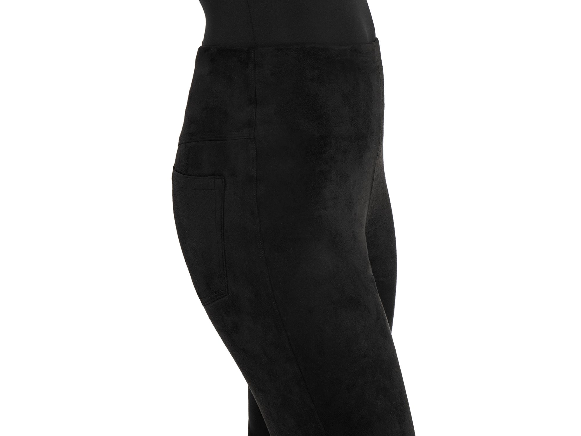 Jesse Faux Suede Baby Bootcut Pants — Image 3