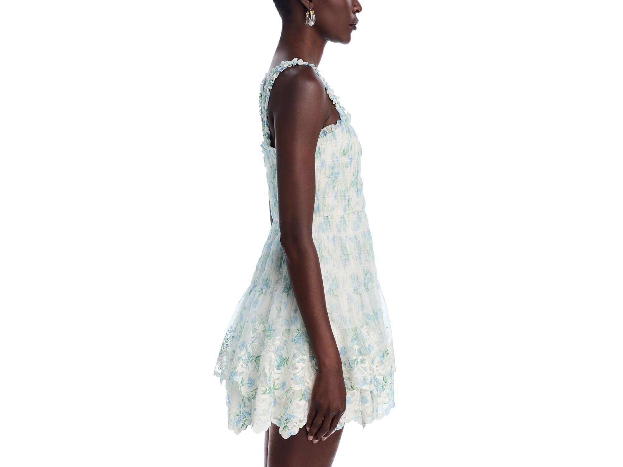 Flutter Trim Mini Dress - Exclusive — Image 6