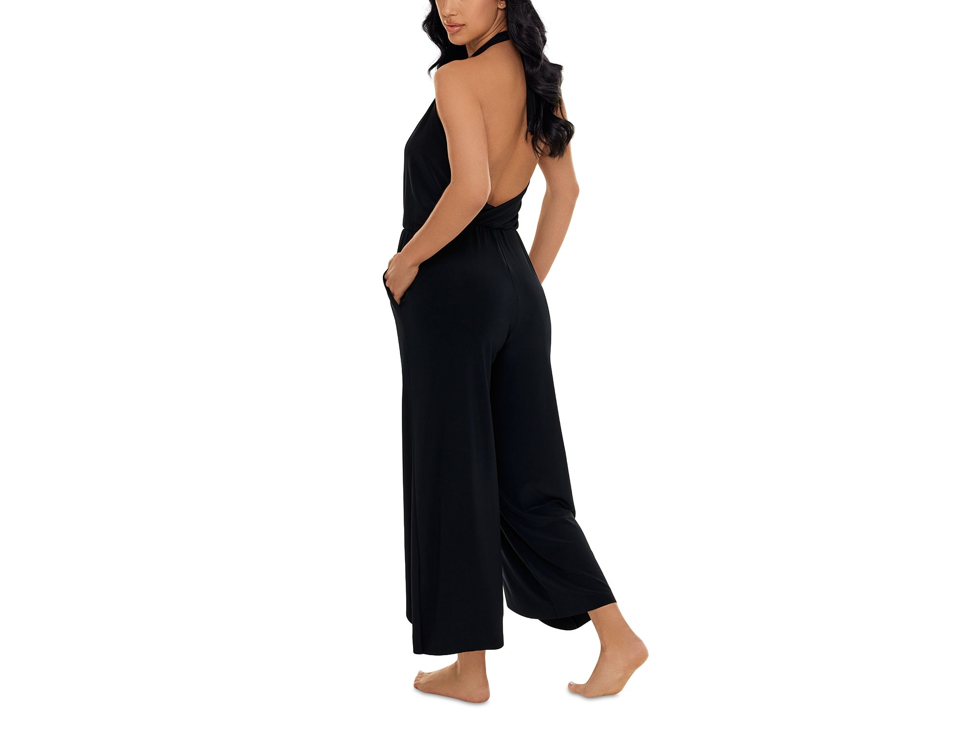 Halter Jumpsuit Swim Cover-Up — Image 3