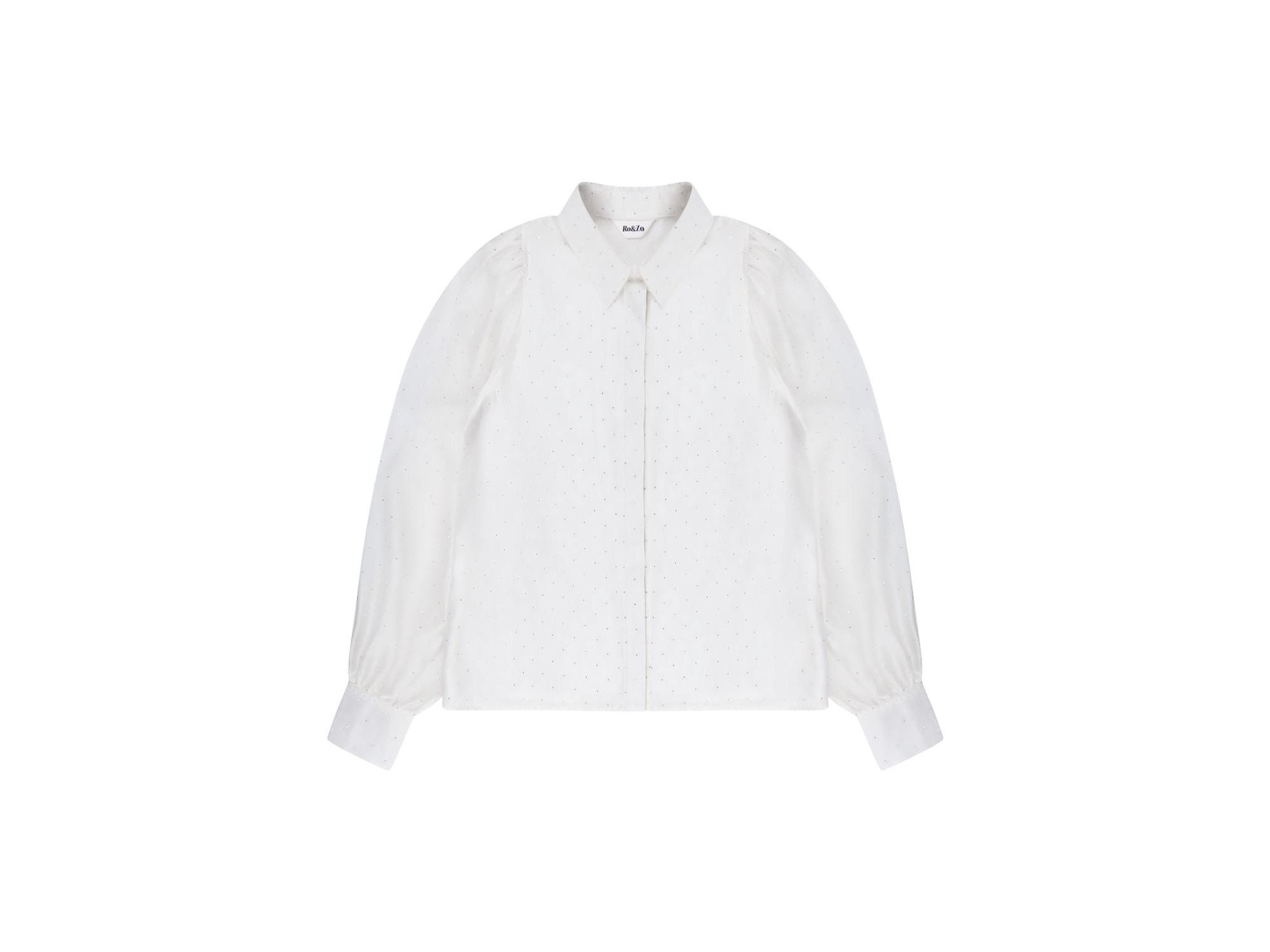 Button Up Mini Diamante Shirt — Image 4