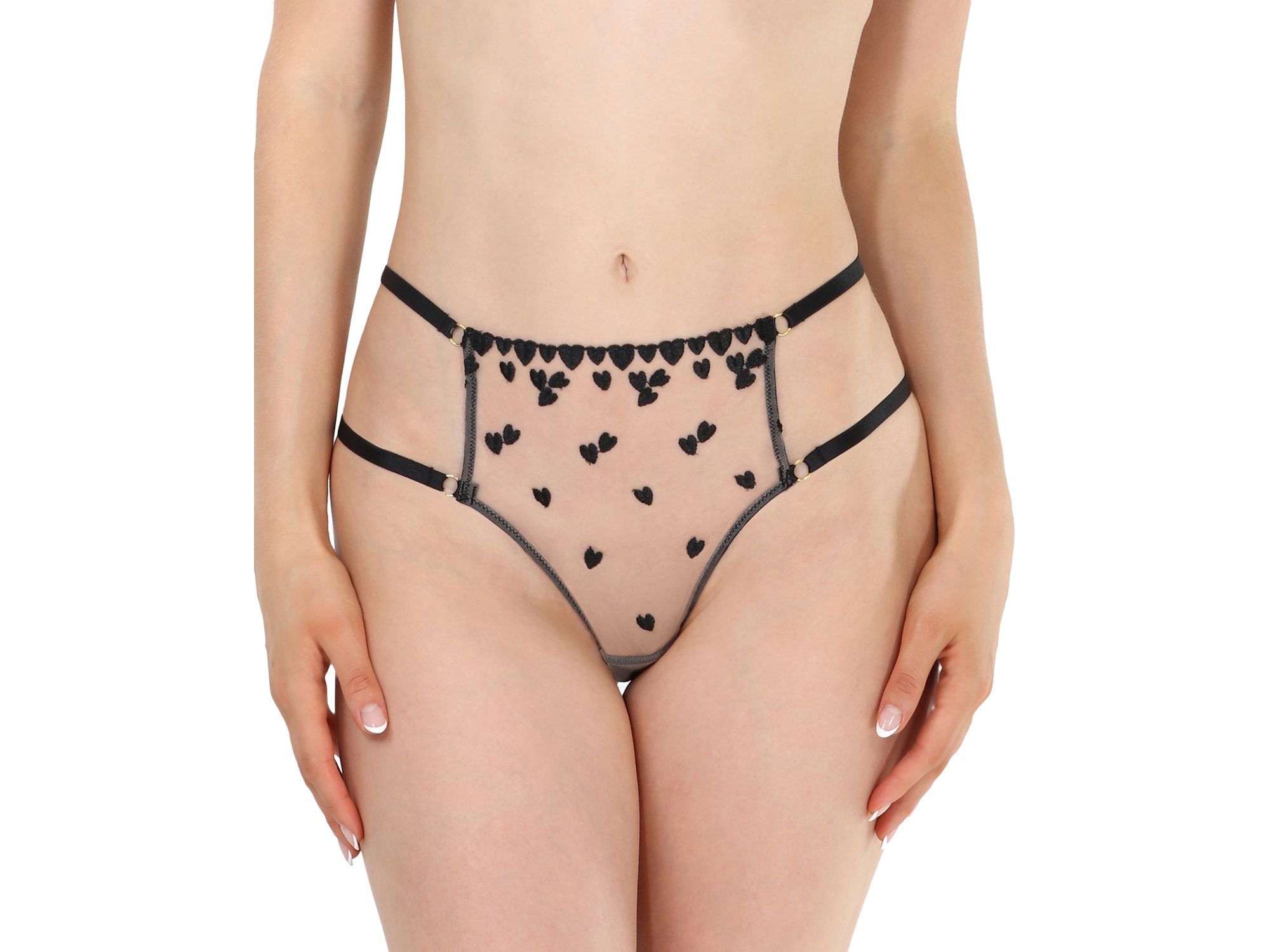 Katarina Heart Mesh Bikini - Image 1