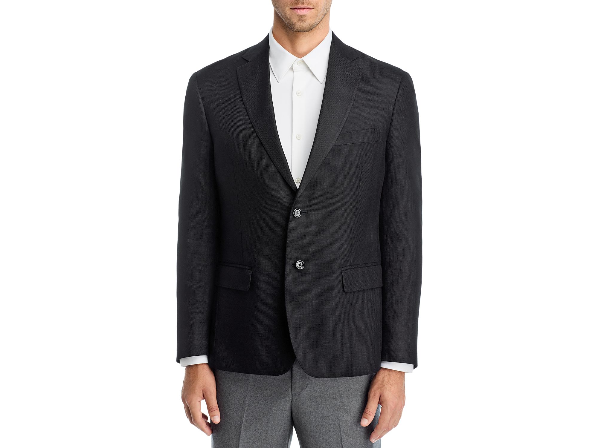 Textured Solid Regular Fit Sport Coat - Exclusive — Image 3