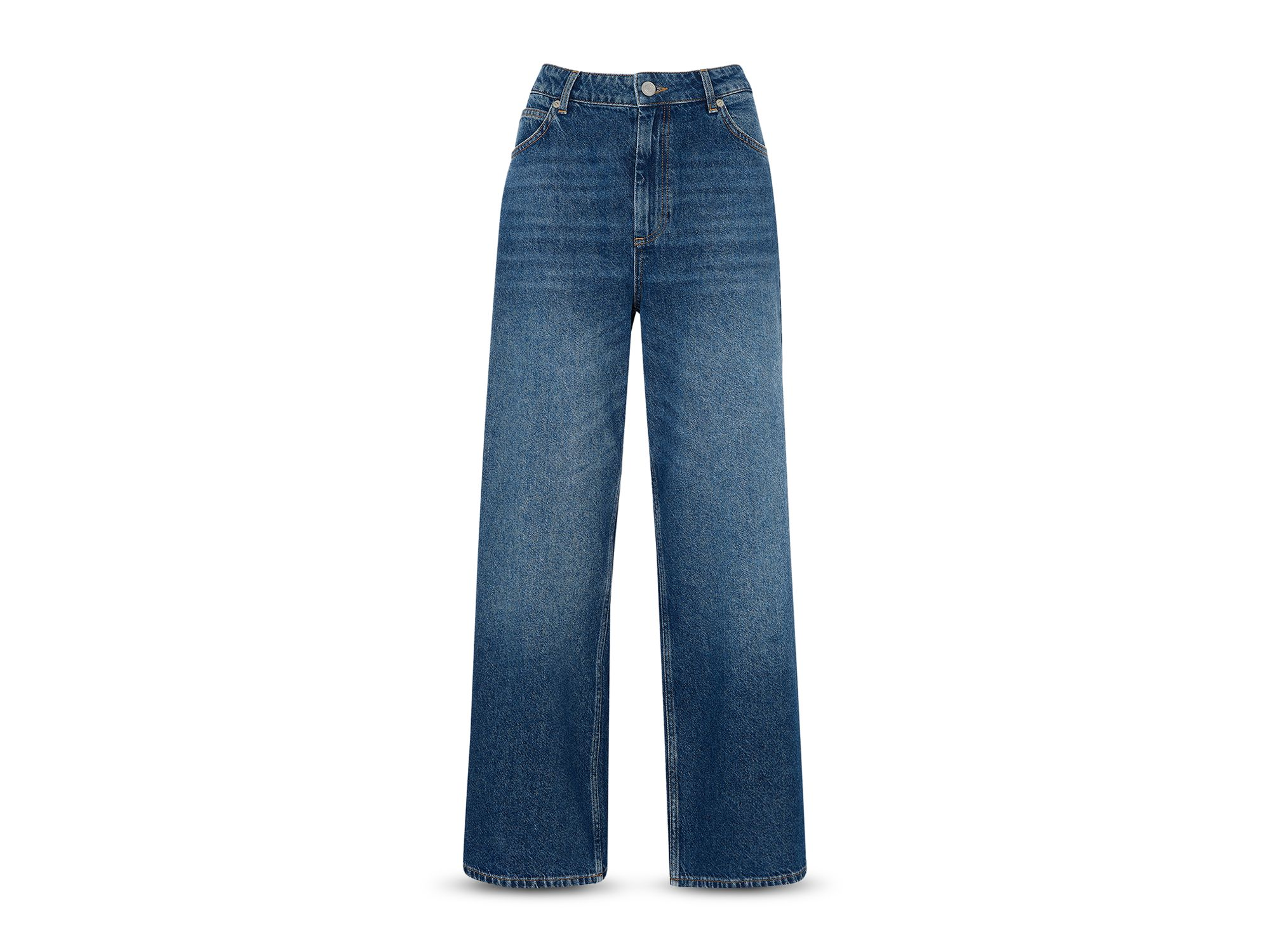 Ankle Straight Leg Jeans in Denim — Image 4