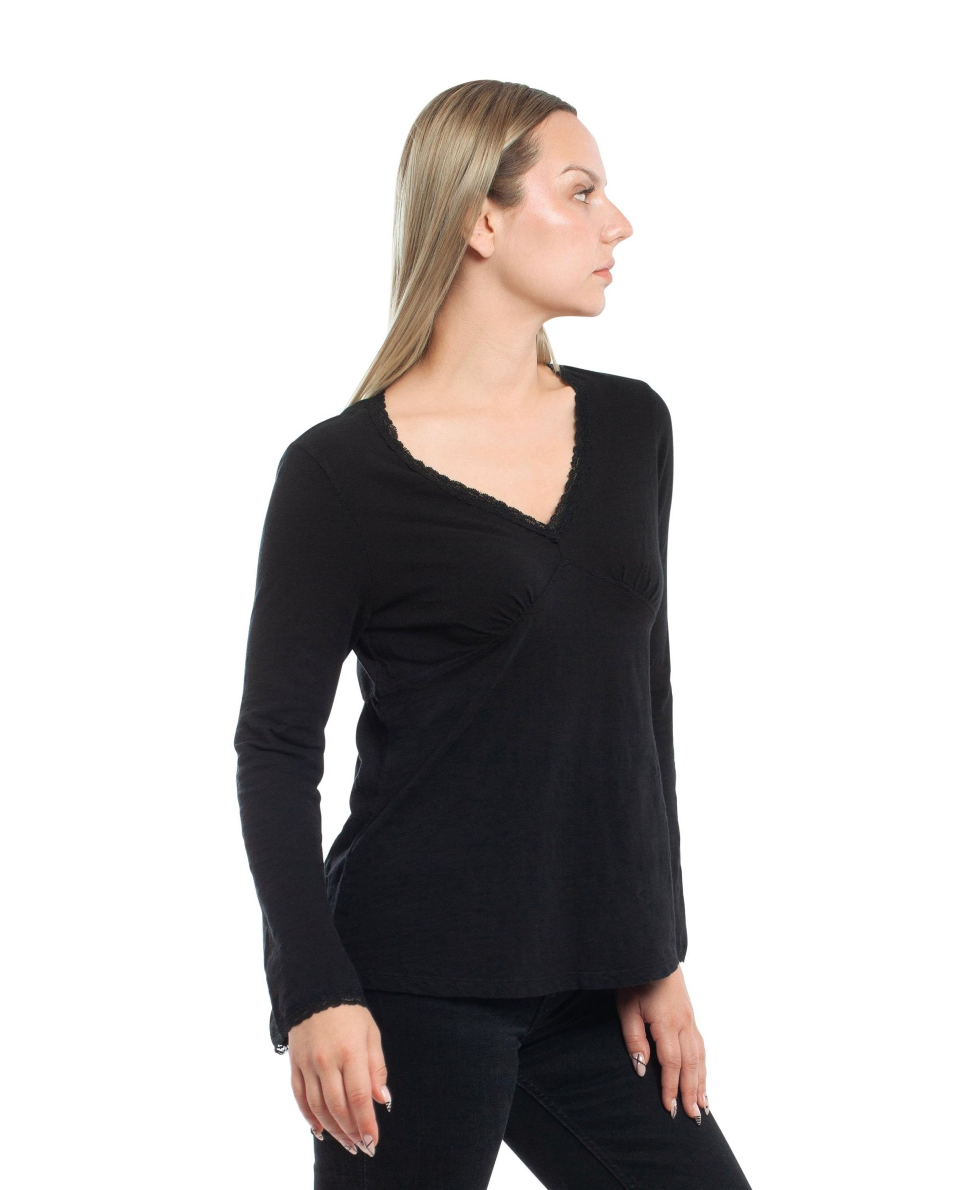 Empire Seam Trapeze Laze Trims Tee — Image 3