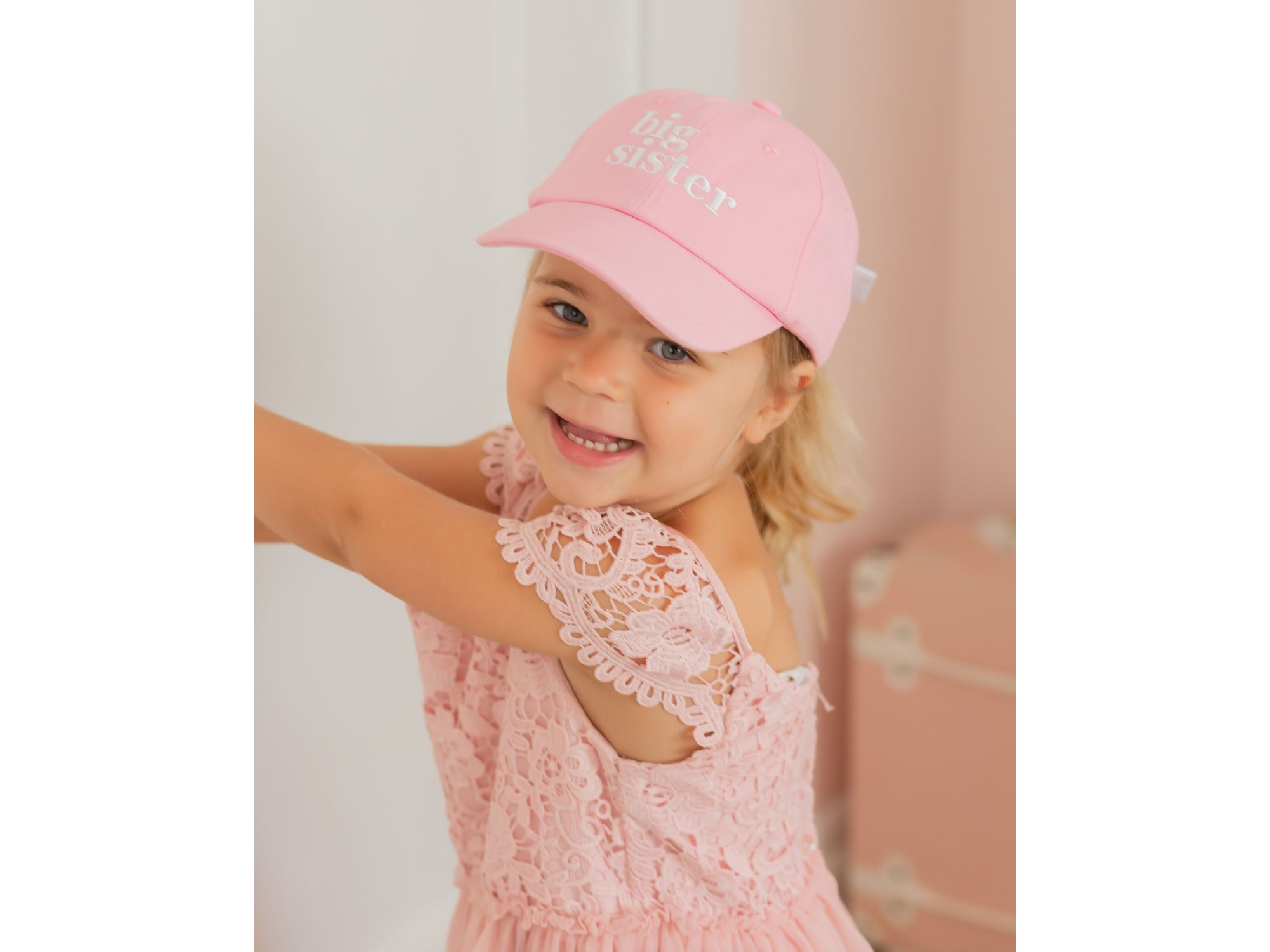 Girls' Big Sister Bow Baseball Hat - Baby, Little Kid — Image 4