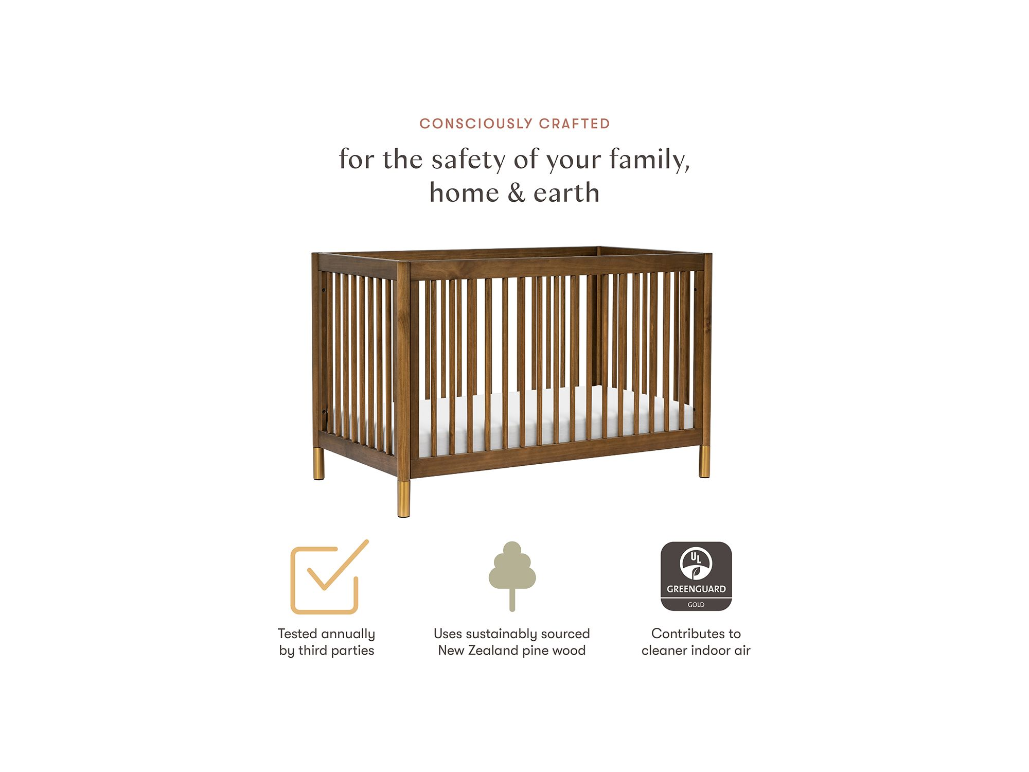 Gelato 4-in-1 Convertible Crib & Toddler Bed Conversion Kit — Image 10