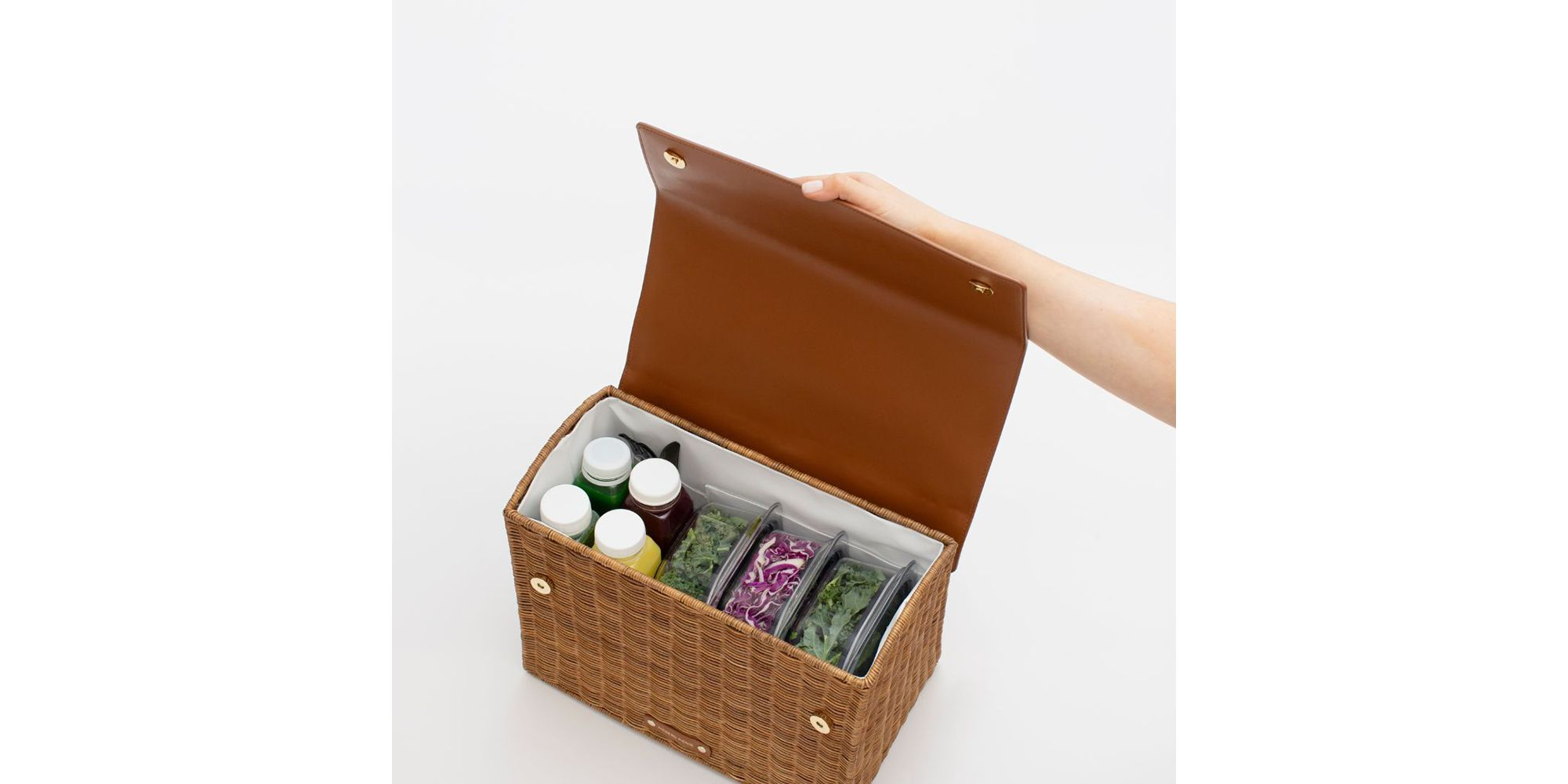 The Large Luncher Wicker Lunch Box — Image 7