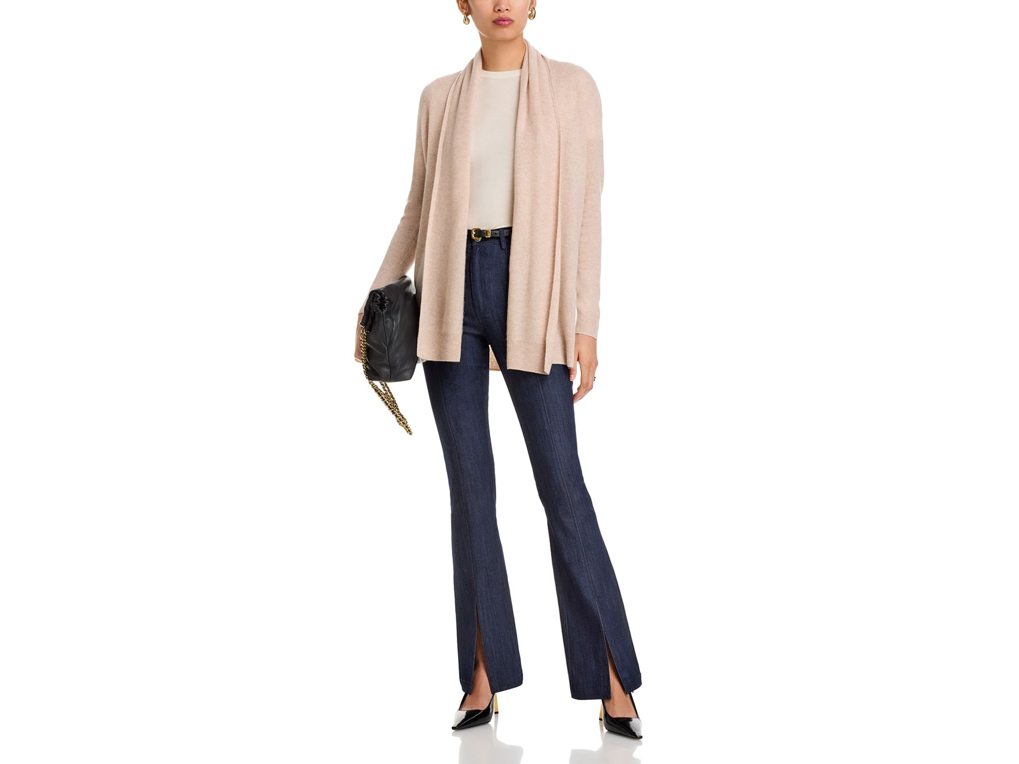 100% Cashmere Open-Front Cardigan - Exclusive — Image 4