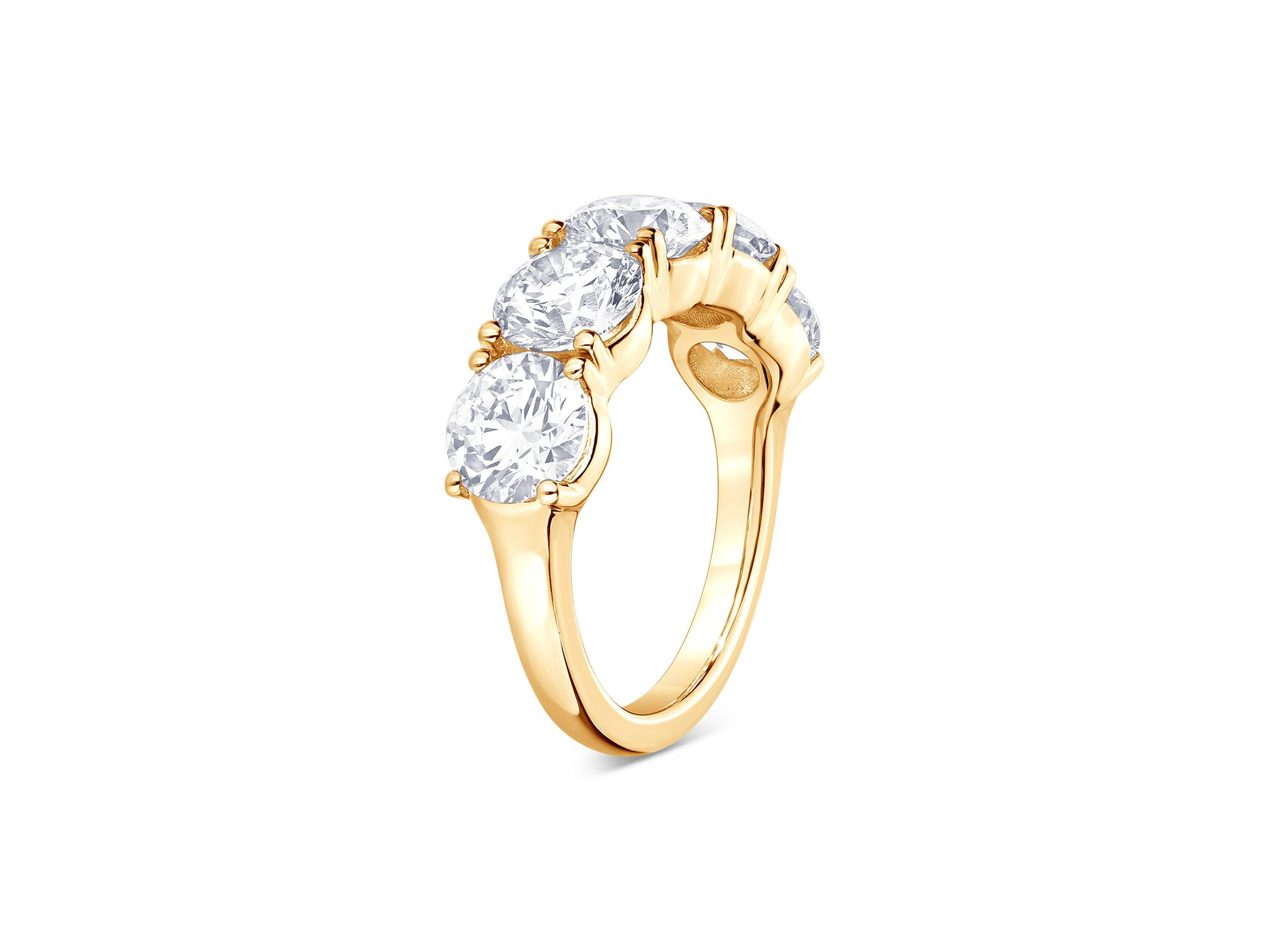 Certified Lab Grown Diamond Band in 18K Yellow Gold, 5.0 tcw — Image 3