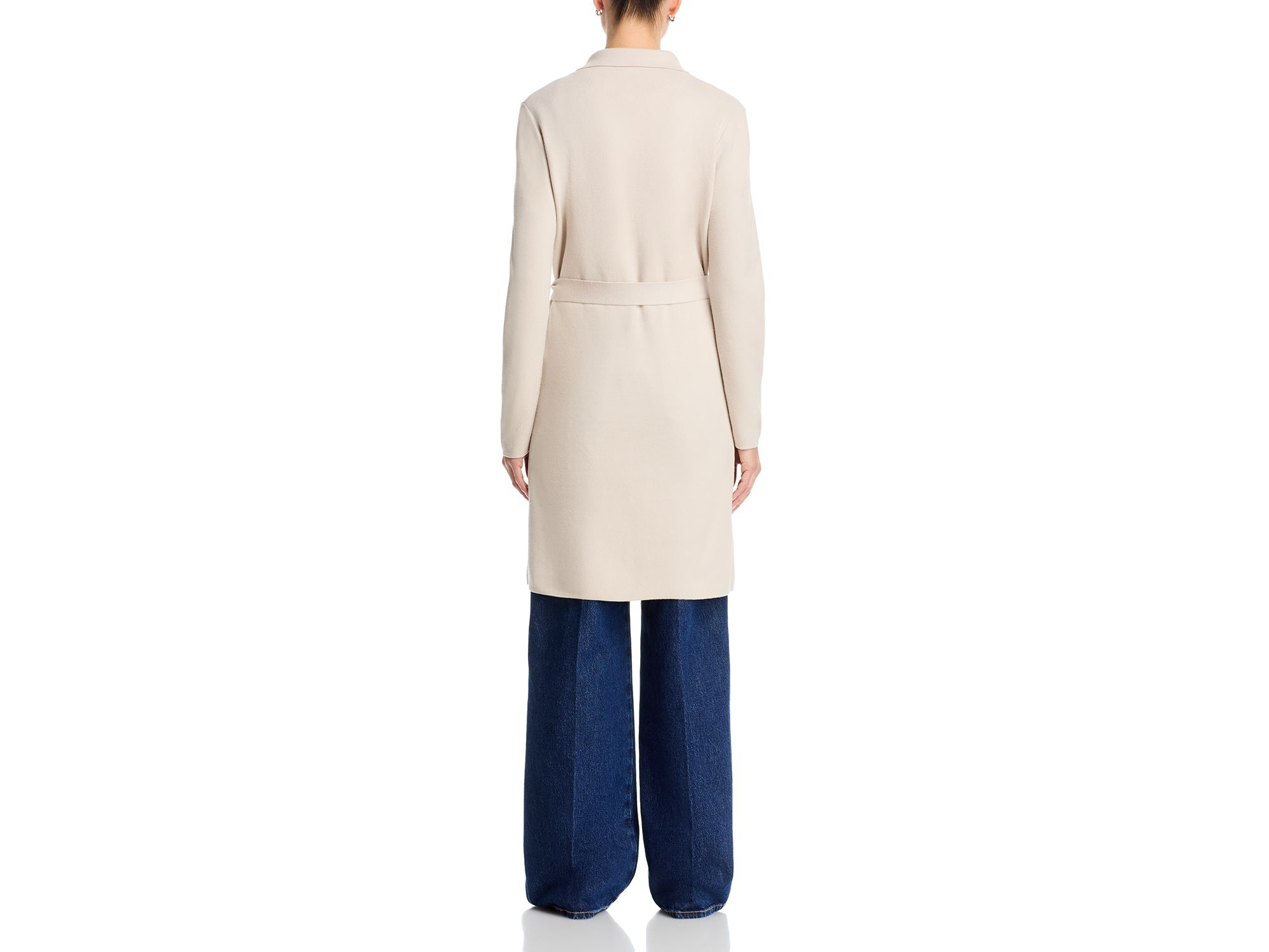 Knit Belted Cardigan Sweater — Image 4