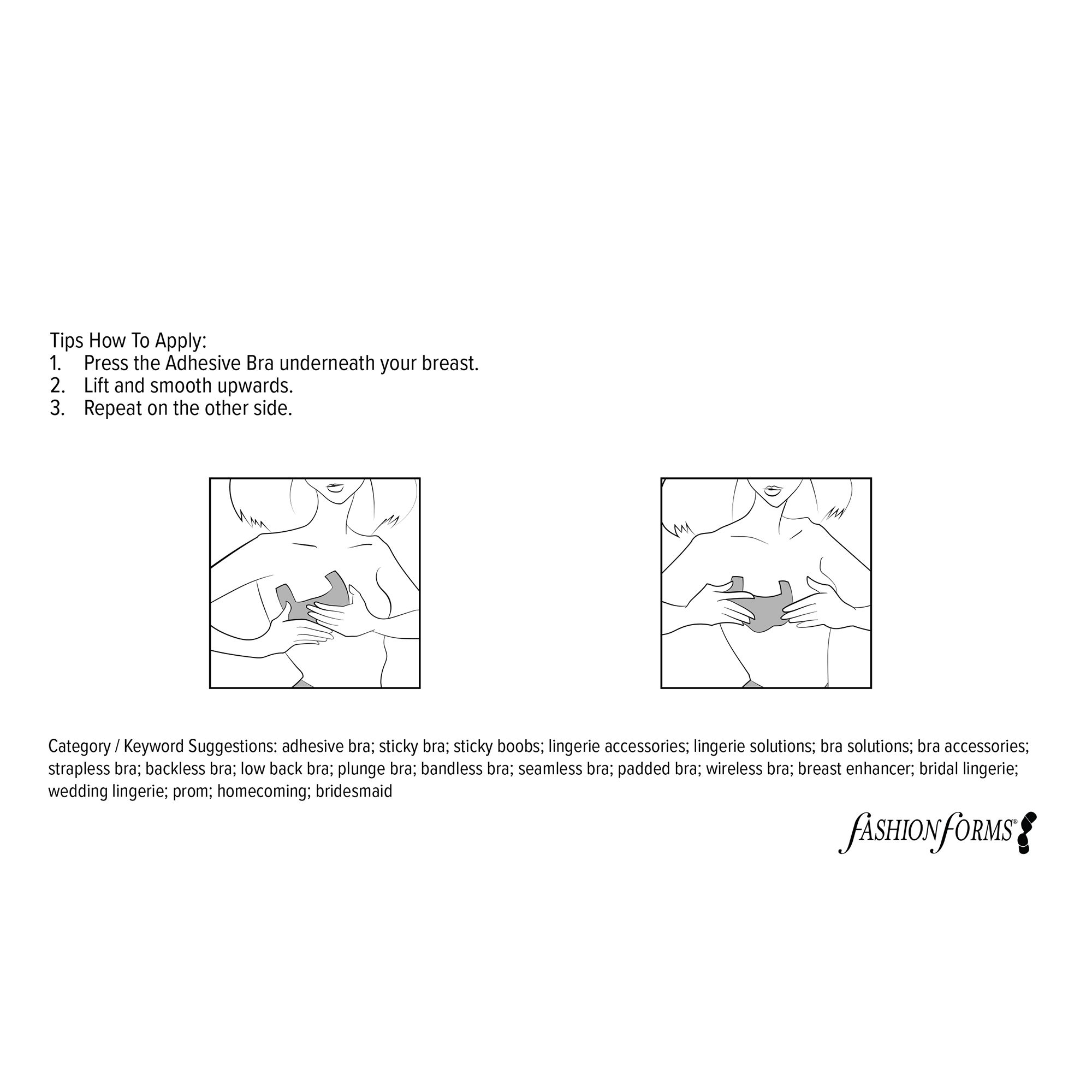 Adhesive Body Bras, Set of 3 — Image 6
