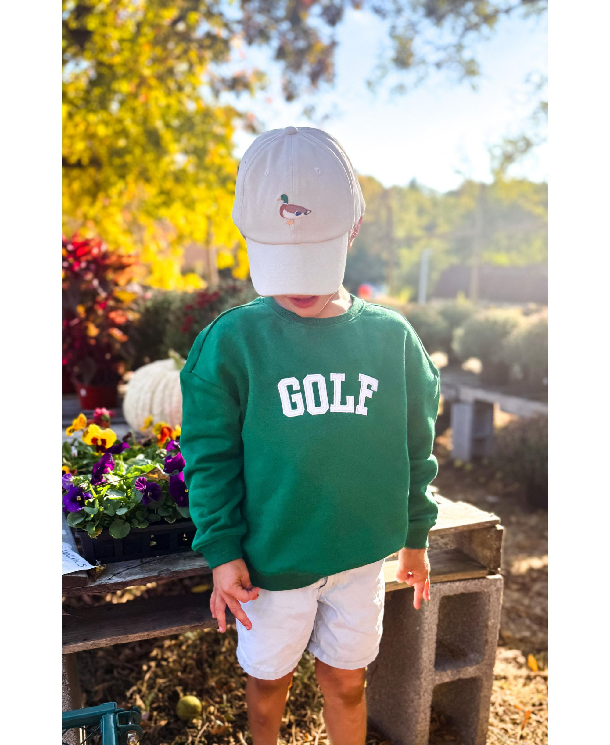 Unisex Kids Golf Cotton Crewneck Sweatshirt - Baby, Little Kid, Big Kid — Image 3