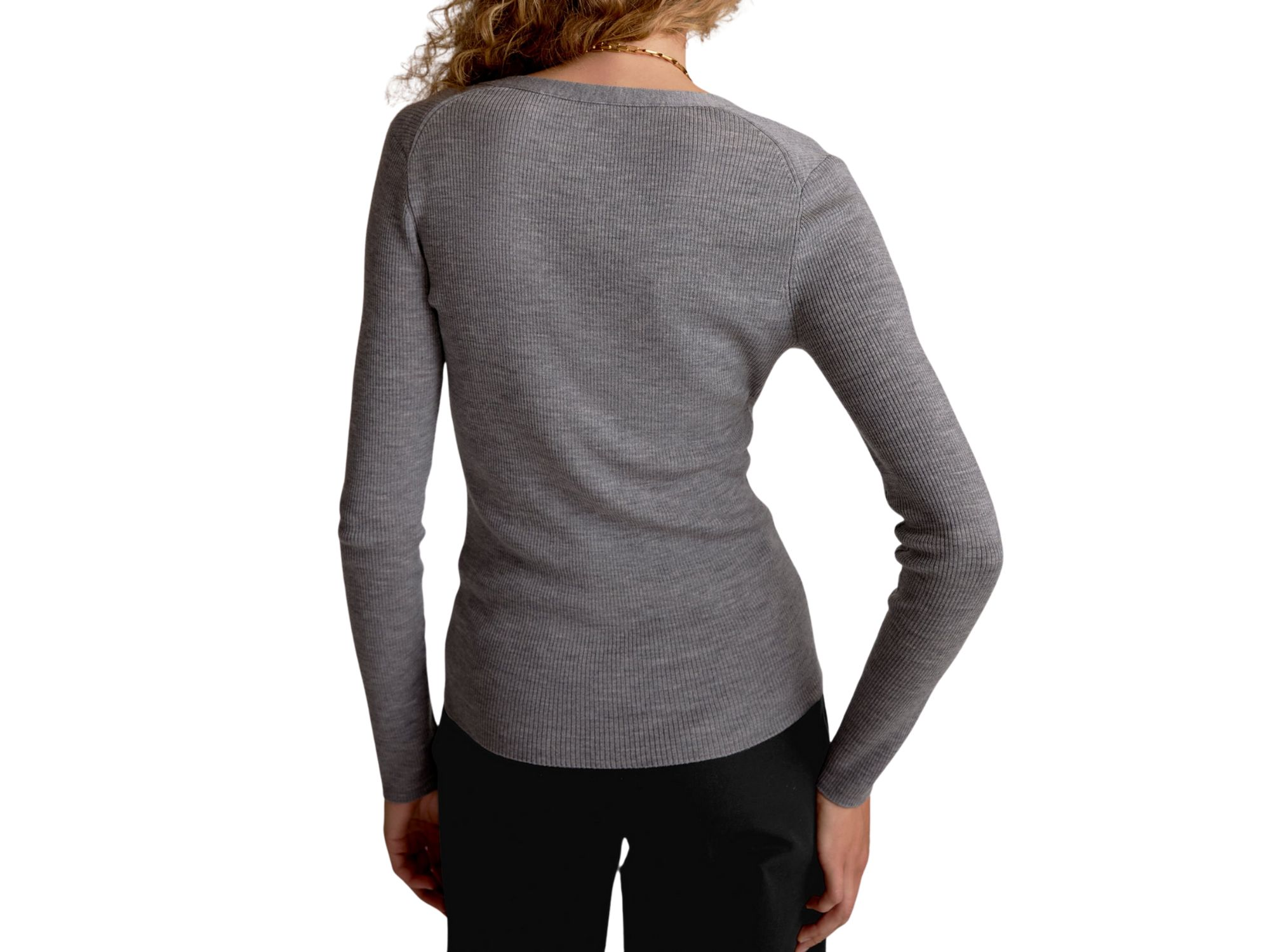 Yanka Ribbed Merino Sweater — Image 3