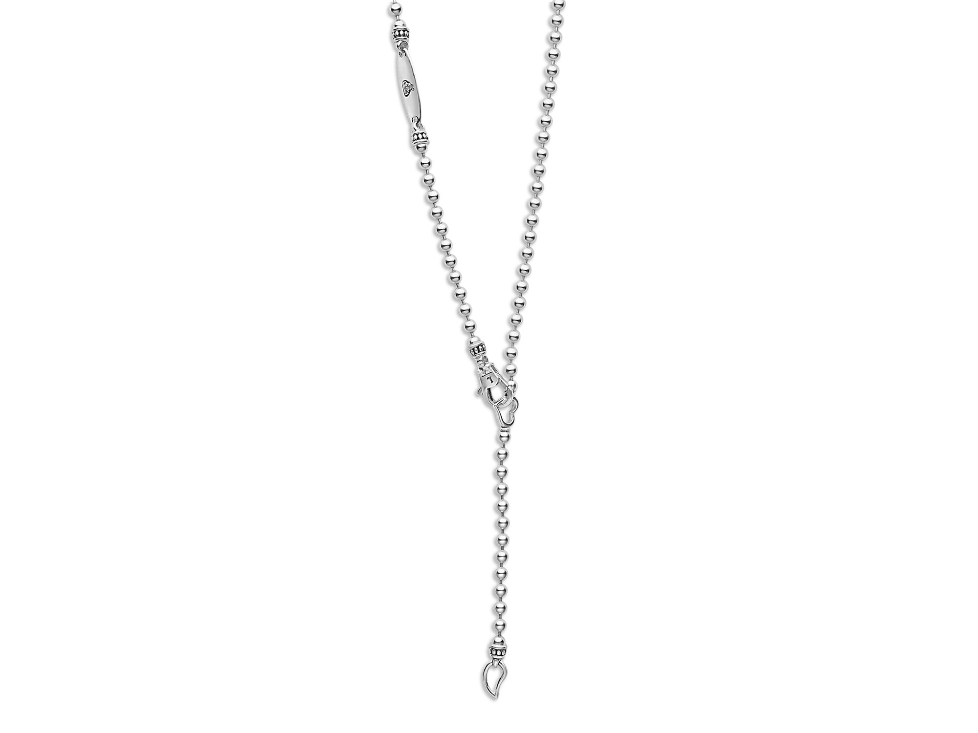 18K Yellow Gold & Sterling Silver Signature Caviar Interlocking Pendant Necklace, 16-18" — Image 5