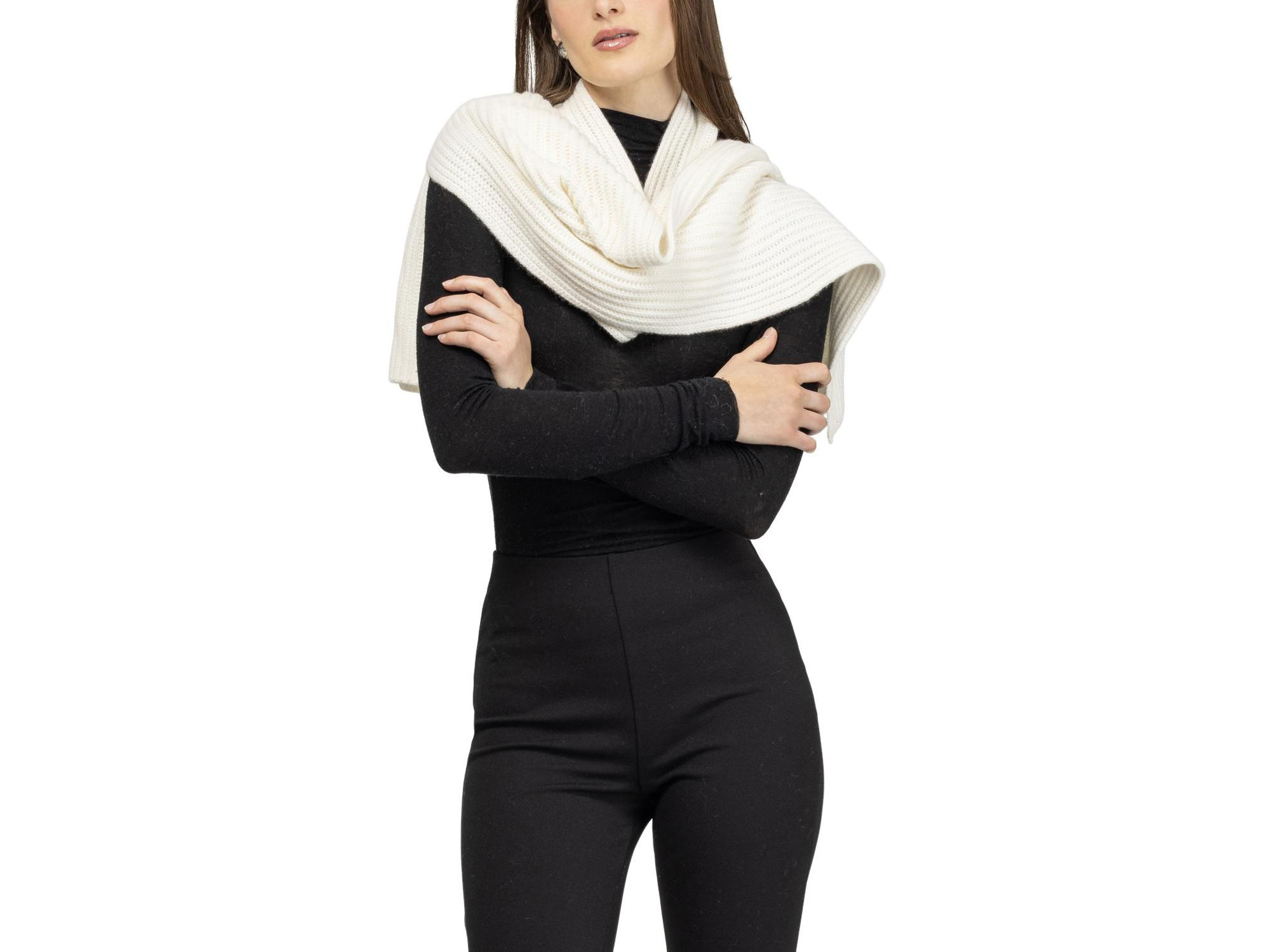Select Cashmere Knit Scarf — Image 4