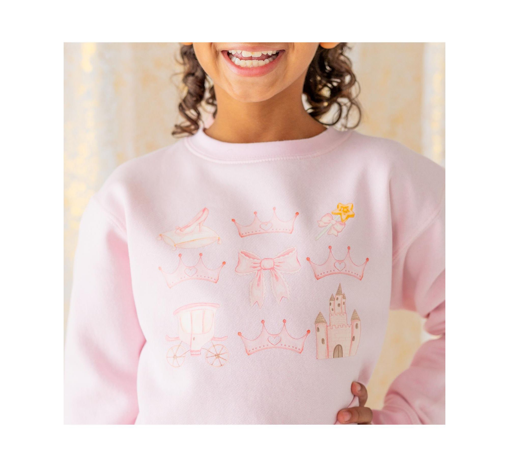 Girls' Princess Cutie Sweatshirt - Baby, Little Kid, Big Kid — Image 6