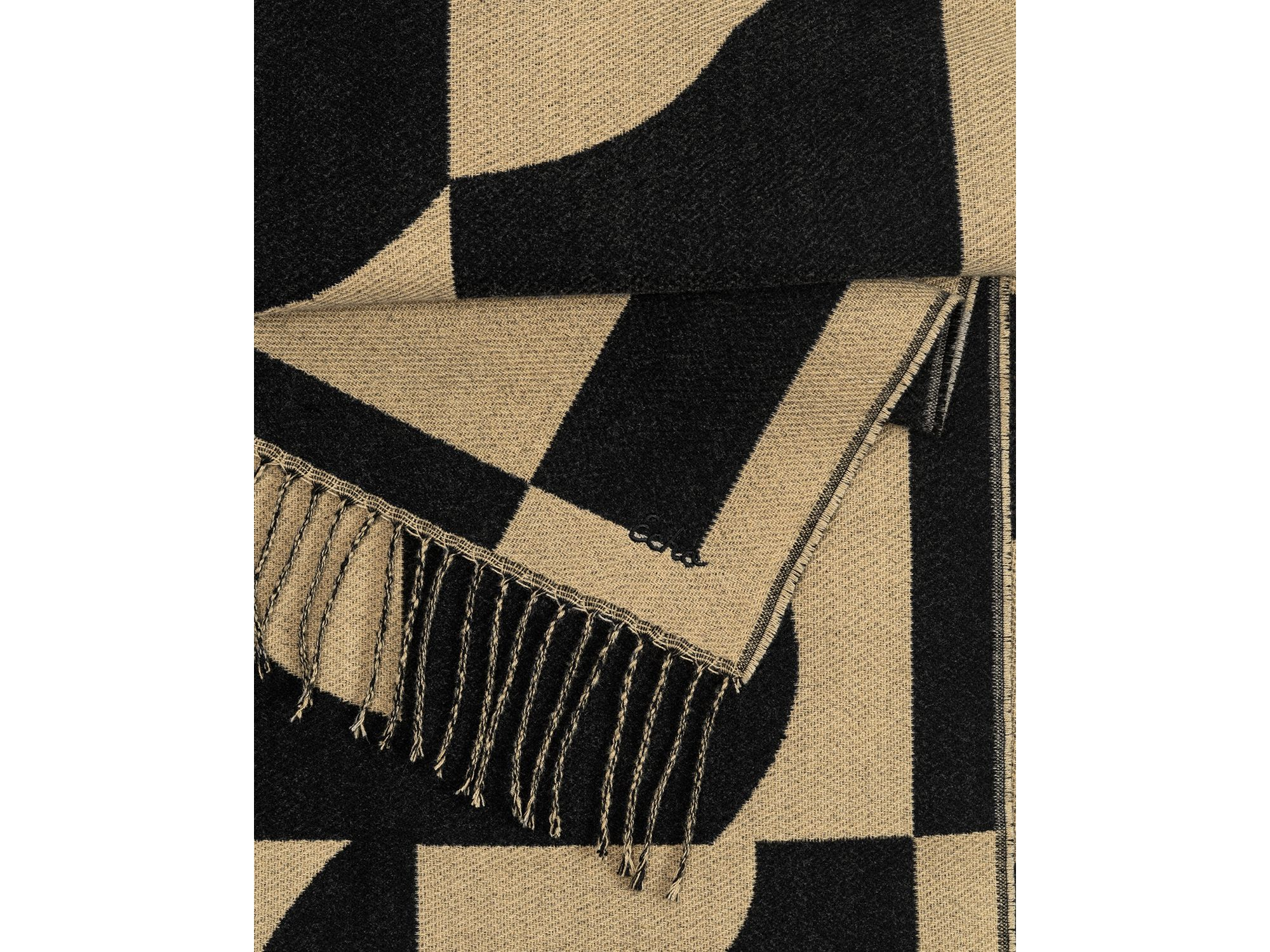 Geo Double Face Jacquard Scarf — Image 3