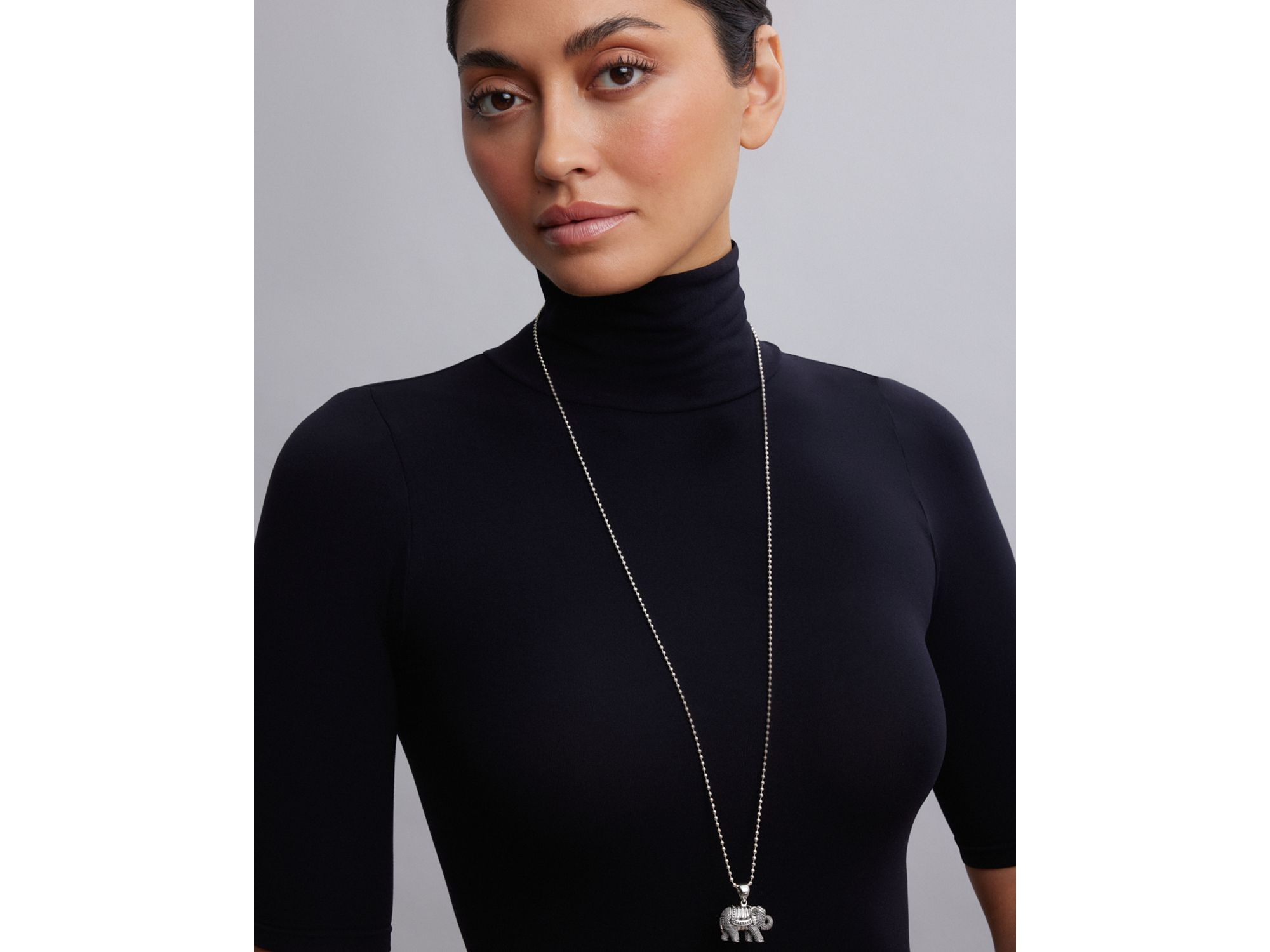 Rare Wonders Elephant Pendant Necklace, 34" — Image 3