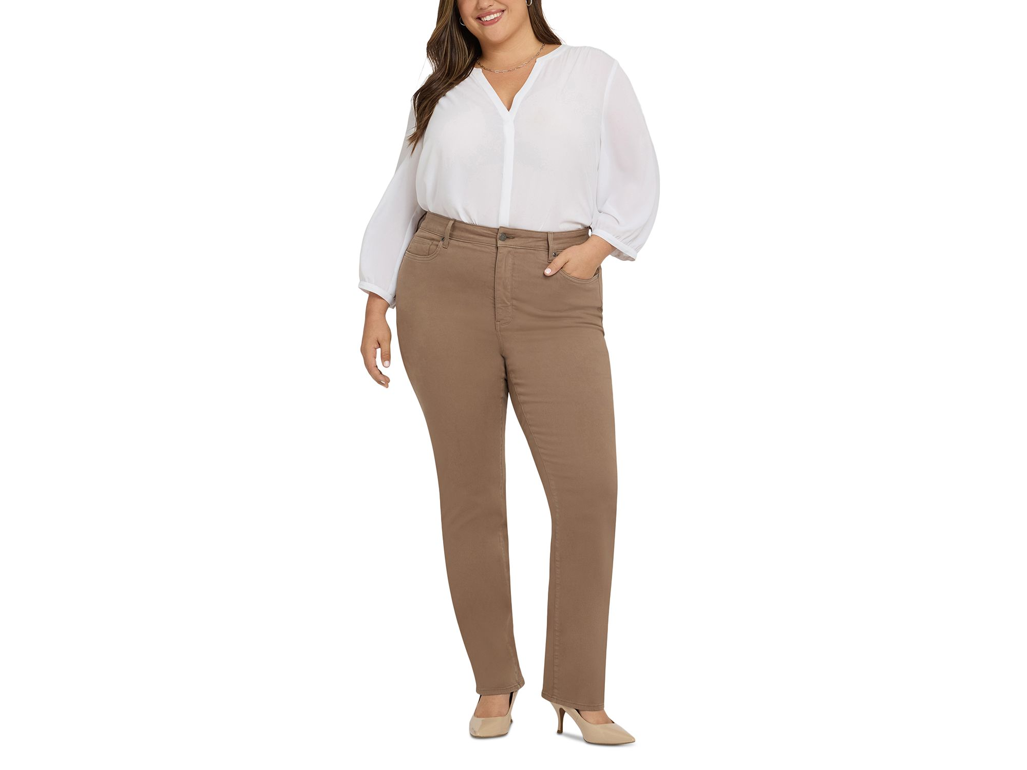 Marilyn High Rise Straight Leg Jeans — Image 3