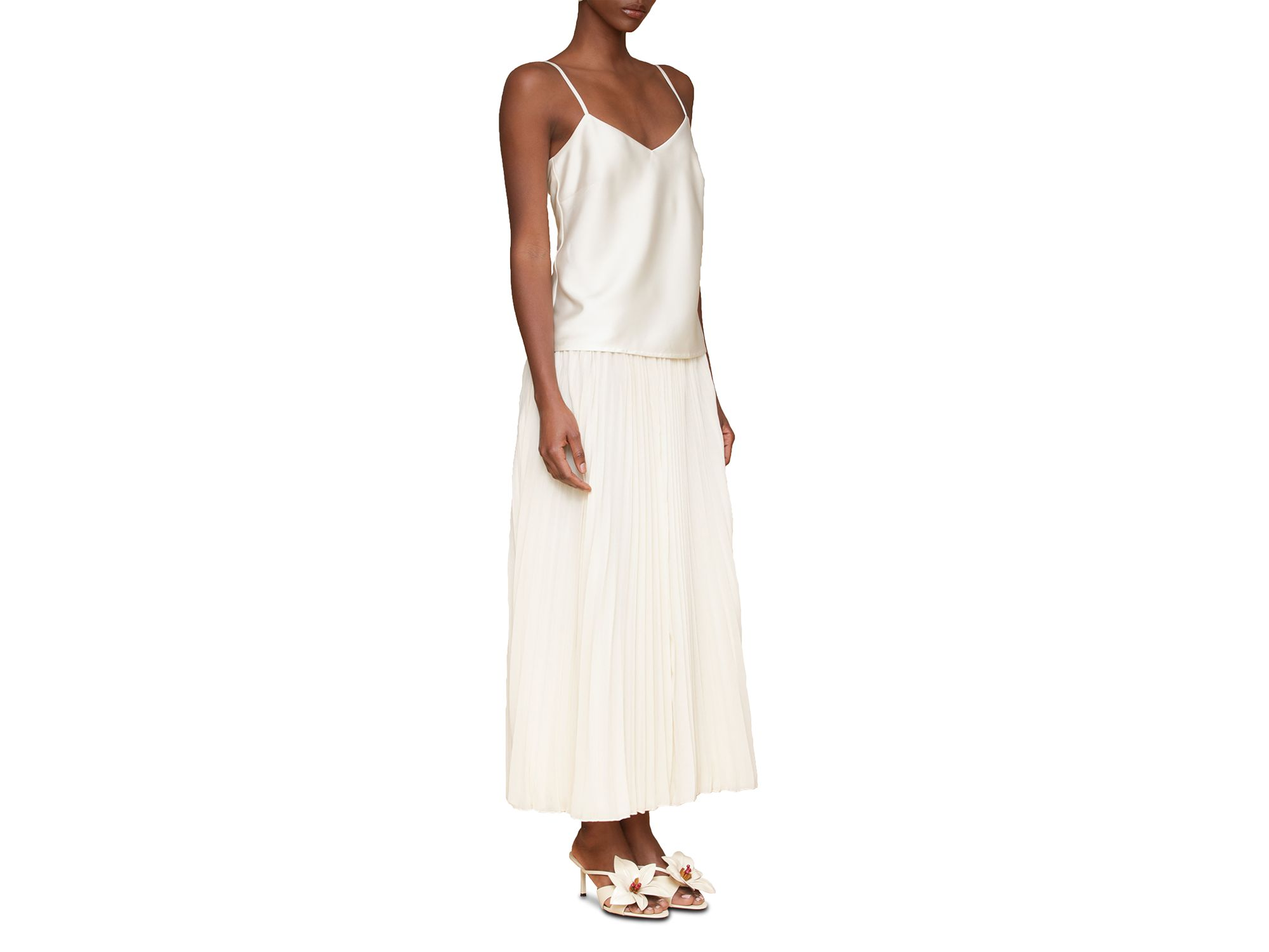 Contrast Pleated Skirt Maxi Dress — Image 6