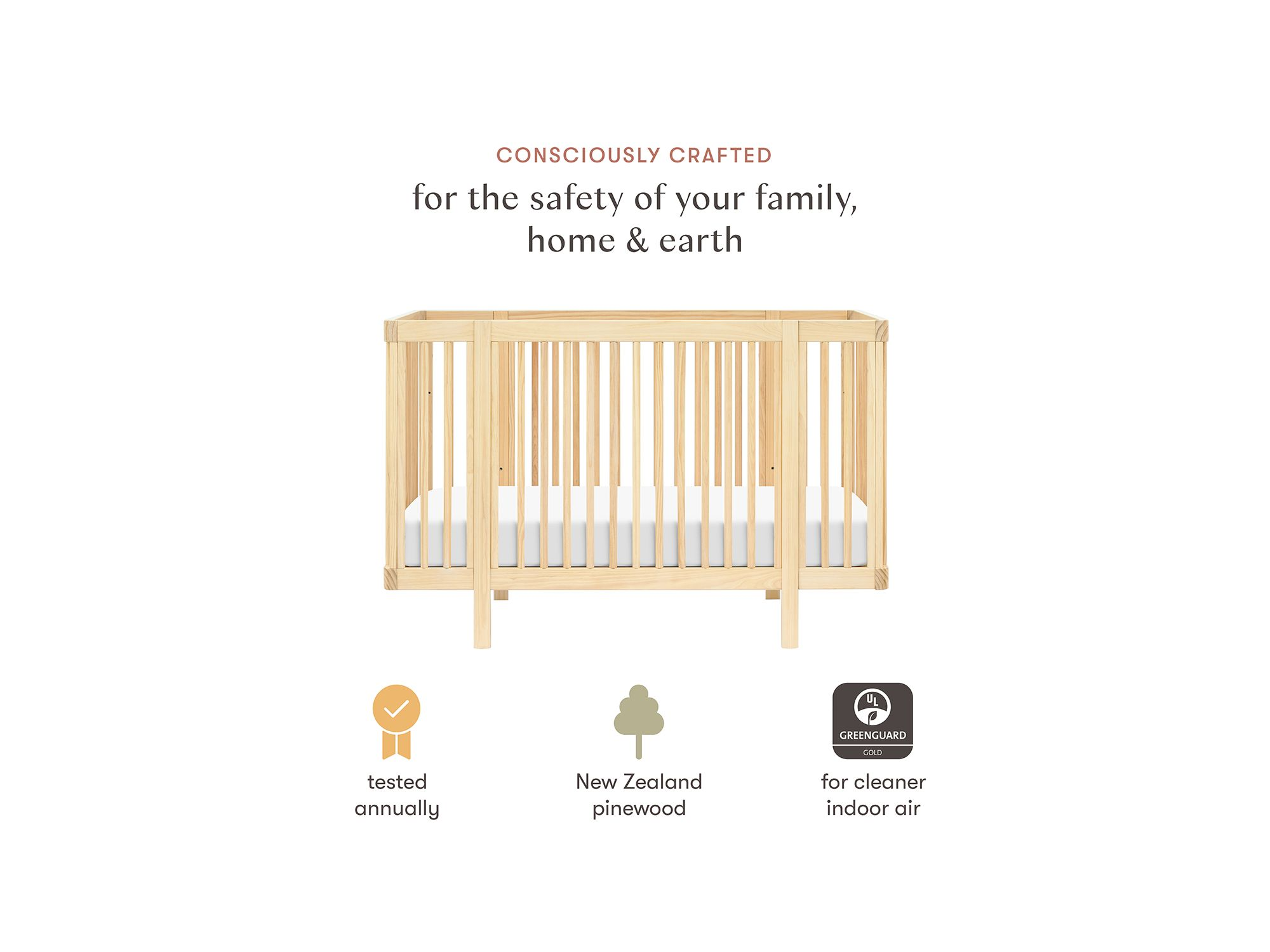 Pogo 8 in 1 Convertible Crib with All Stages Conversion Kits — Image 25