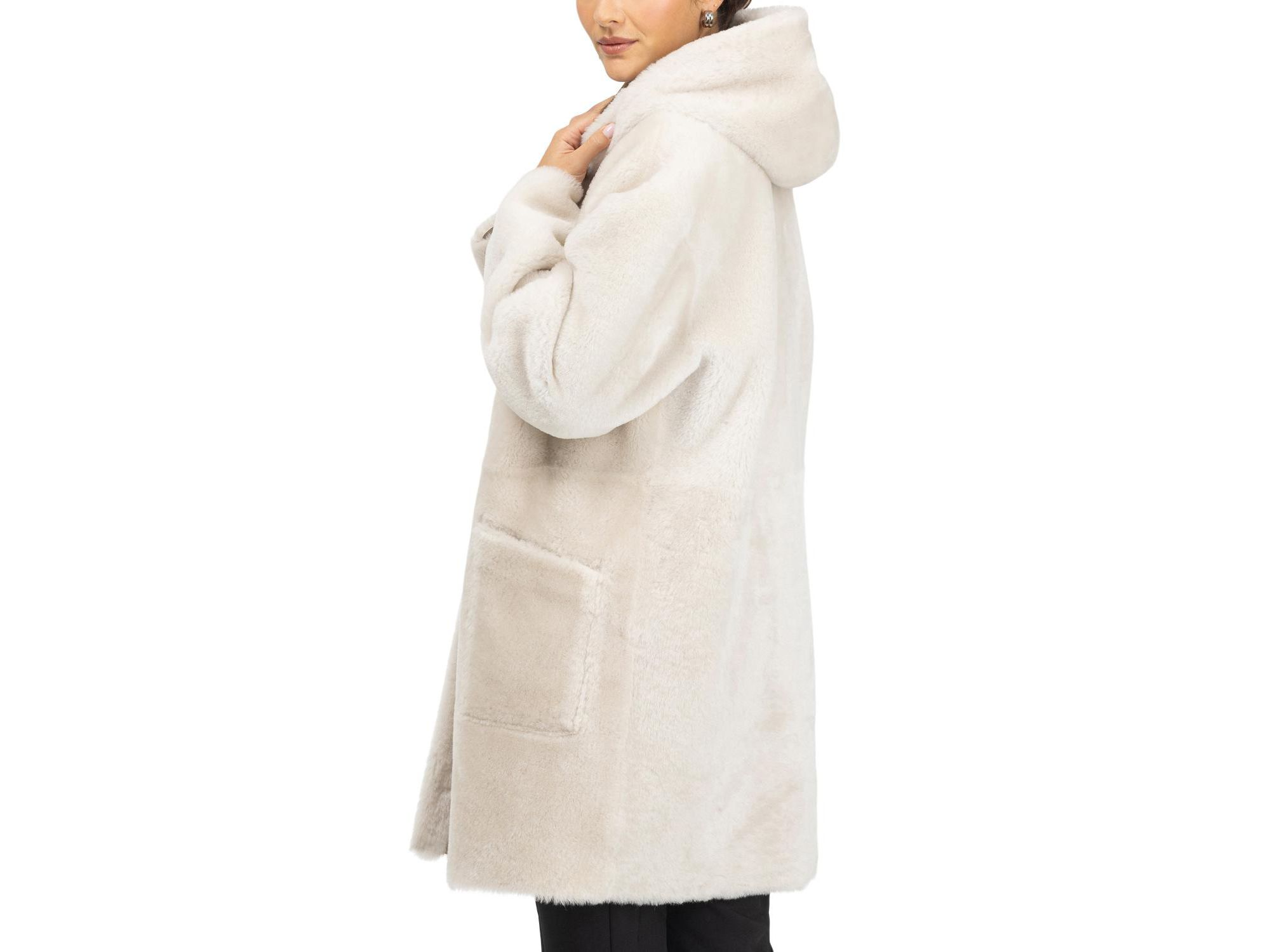 Merino Shearling Lamb Parka Coat — Image 4