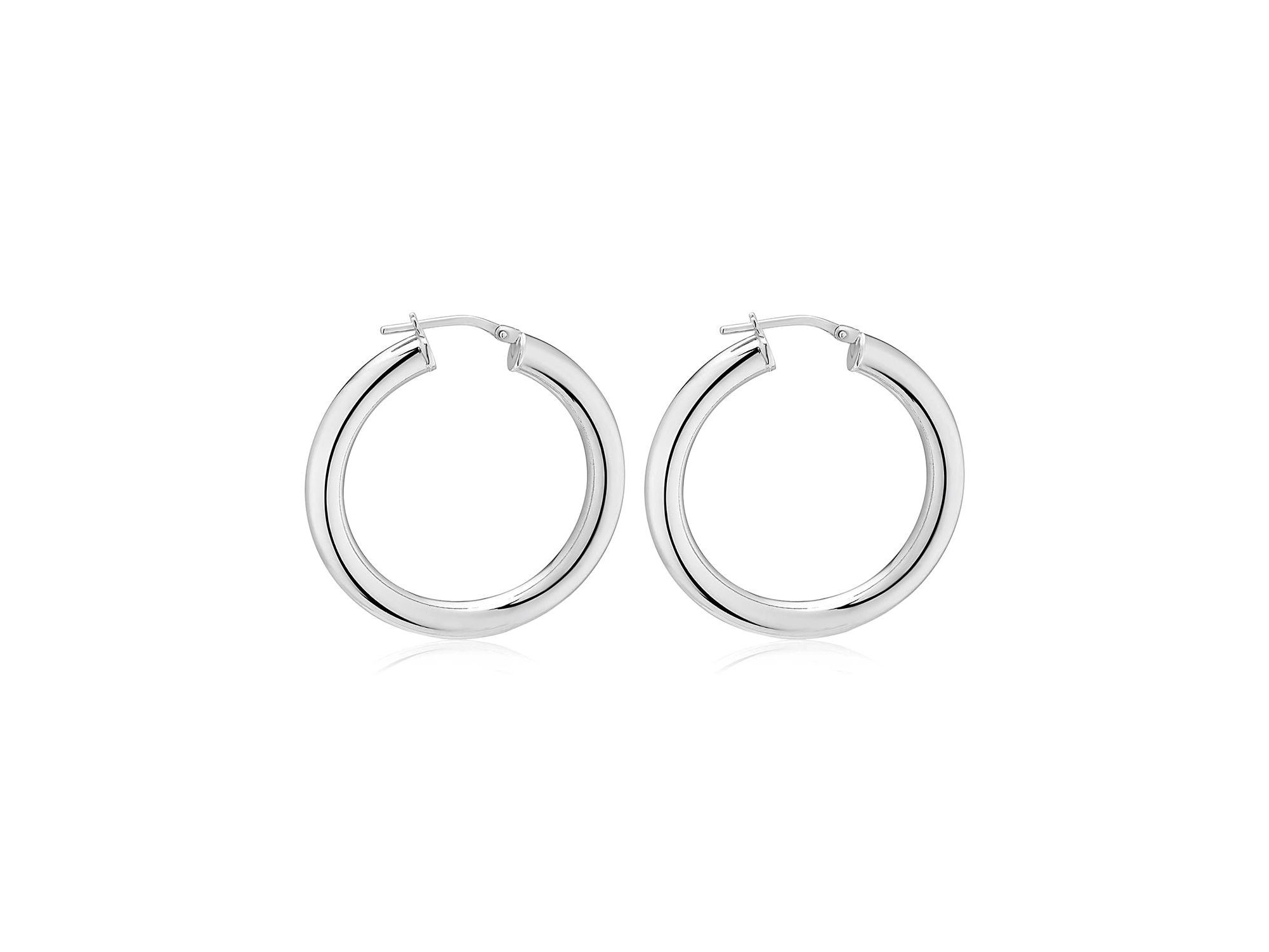 Sterling Everyday Bold Hoops — Image 5