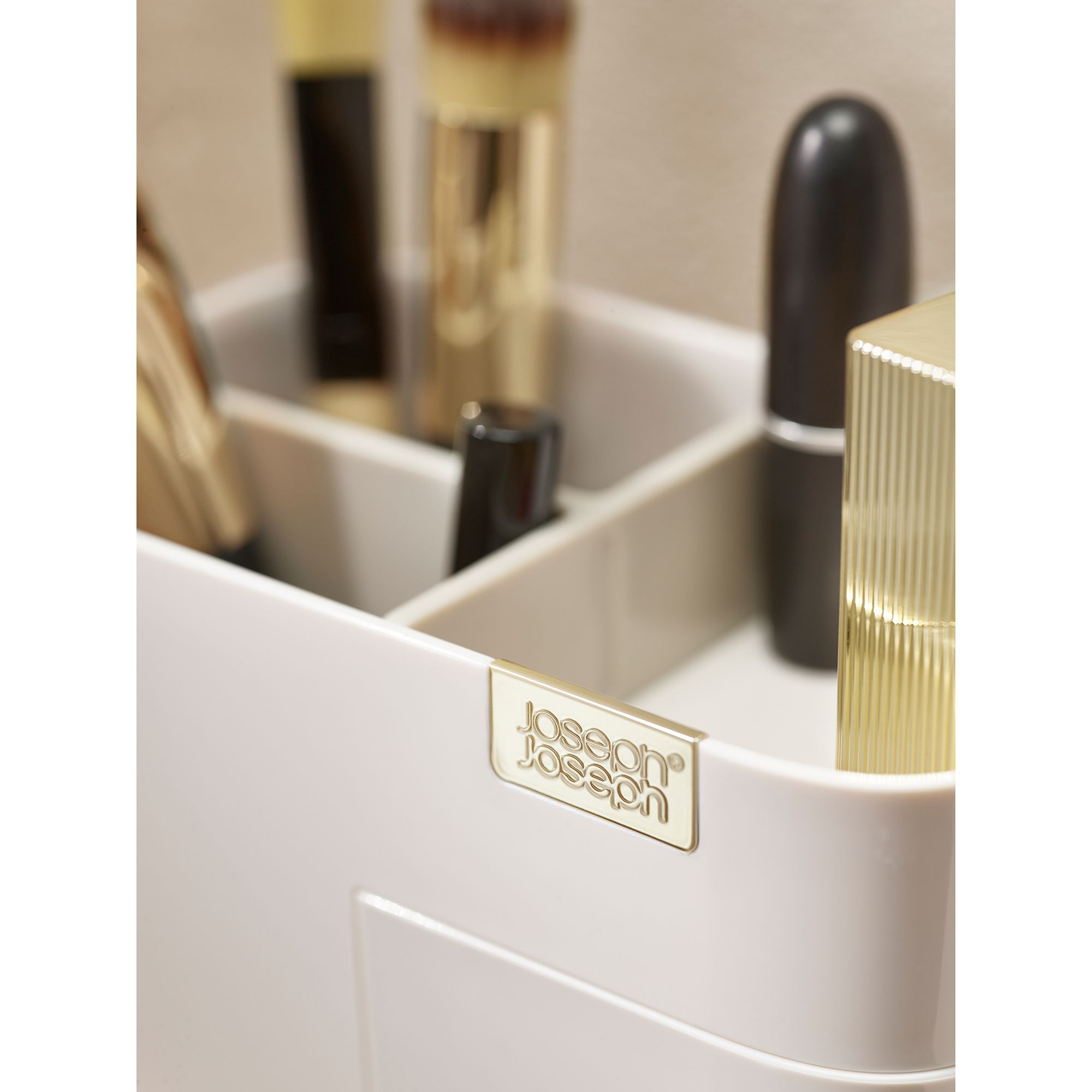 Viva Compact Cosmetic Organizer with Drawer, Shell — Image 4