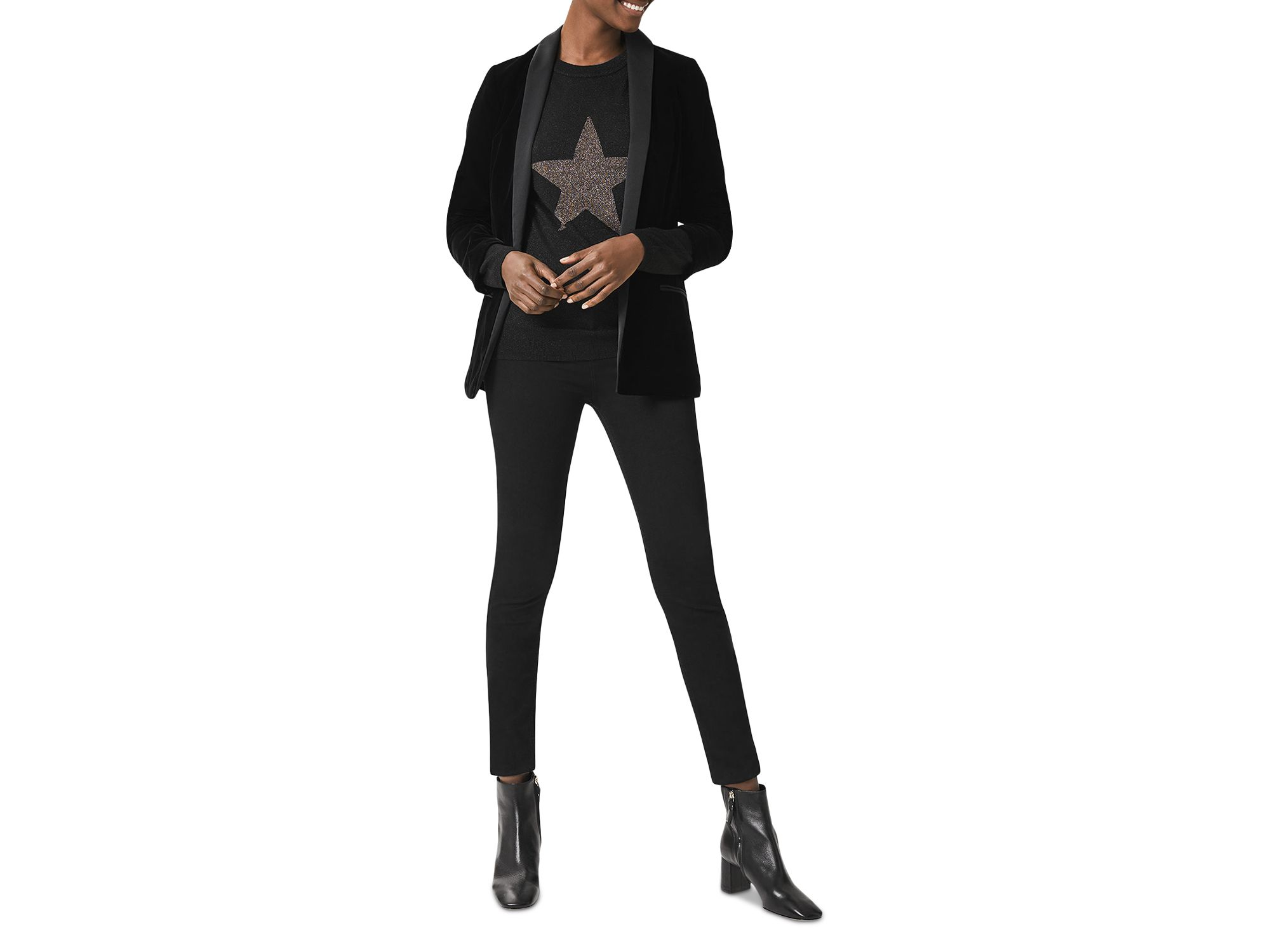 Gia Sculpting Jeans in Black — Image 5