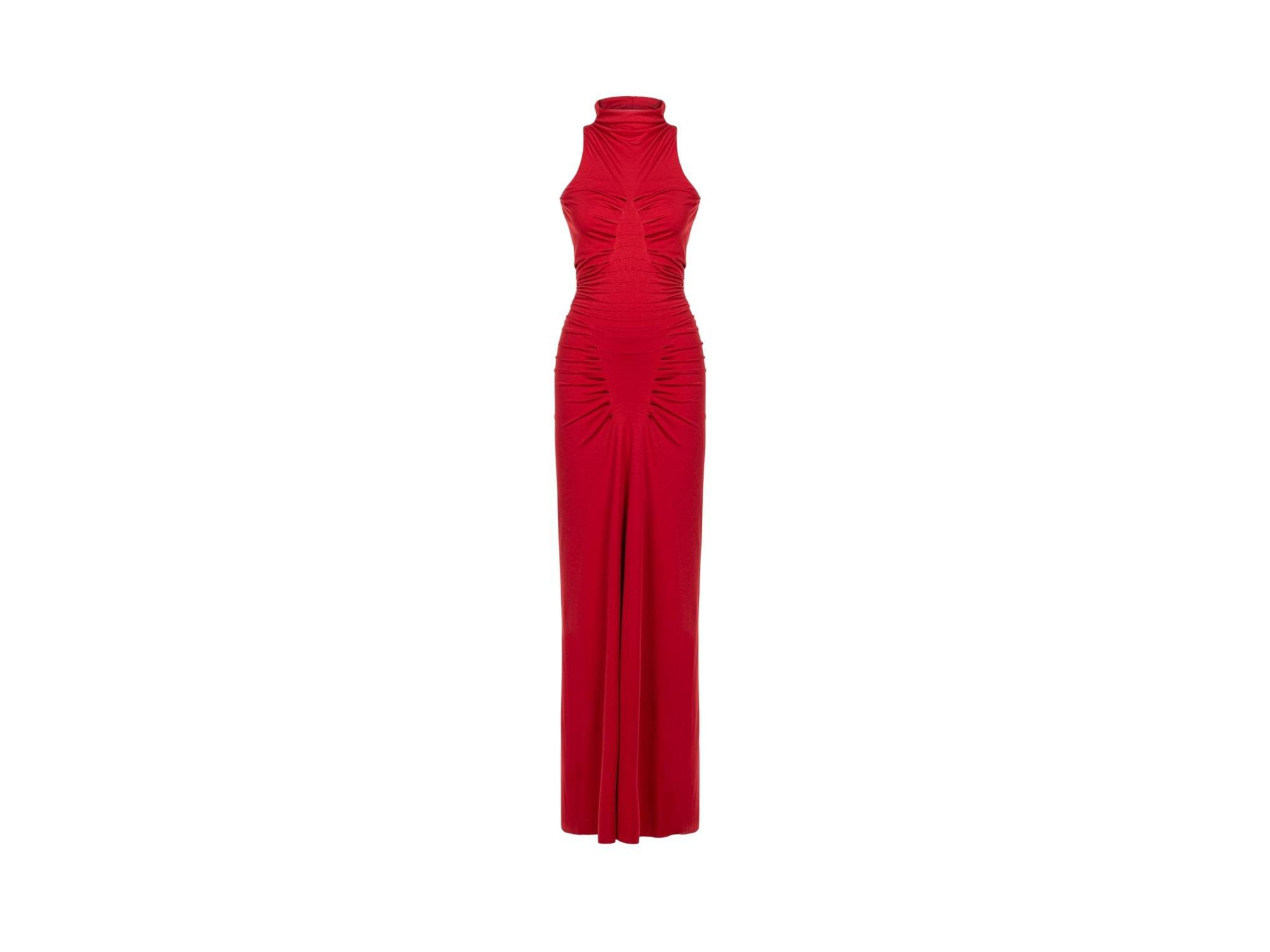 Ruched High-Neck Maxi Dress — Image 6