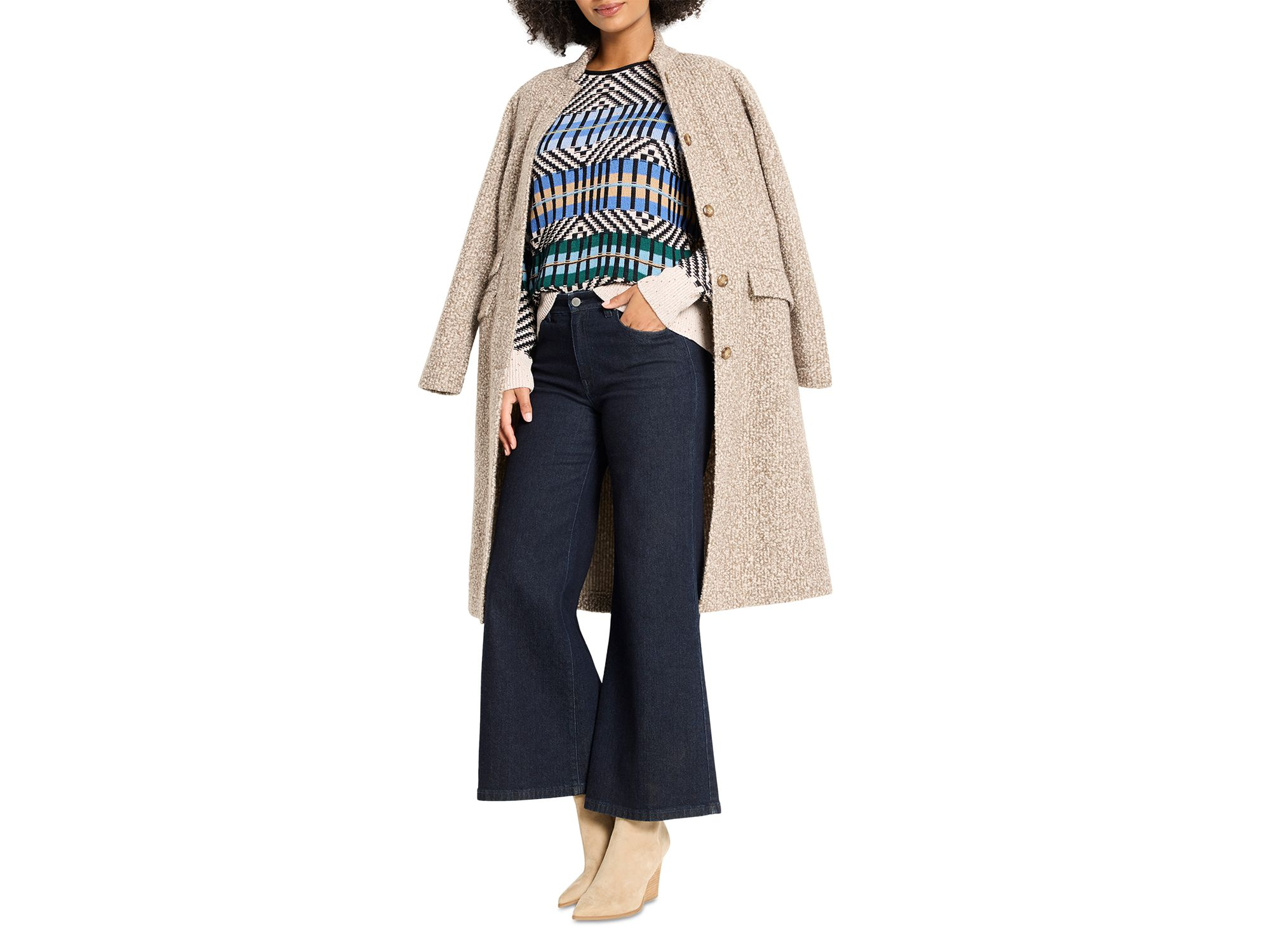 Graphic Stripe Sweater — Image 4