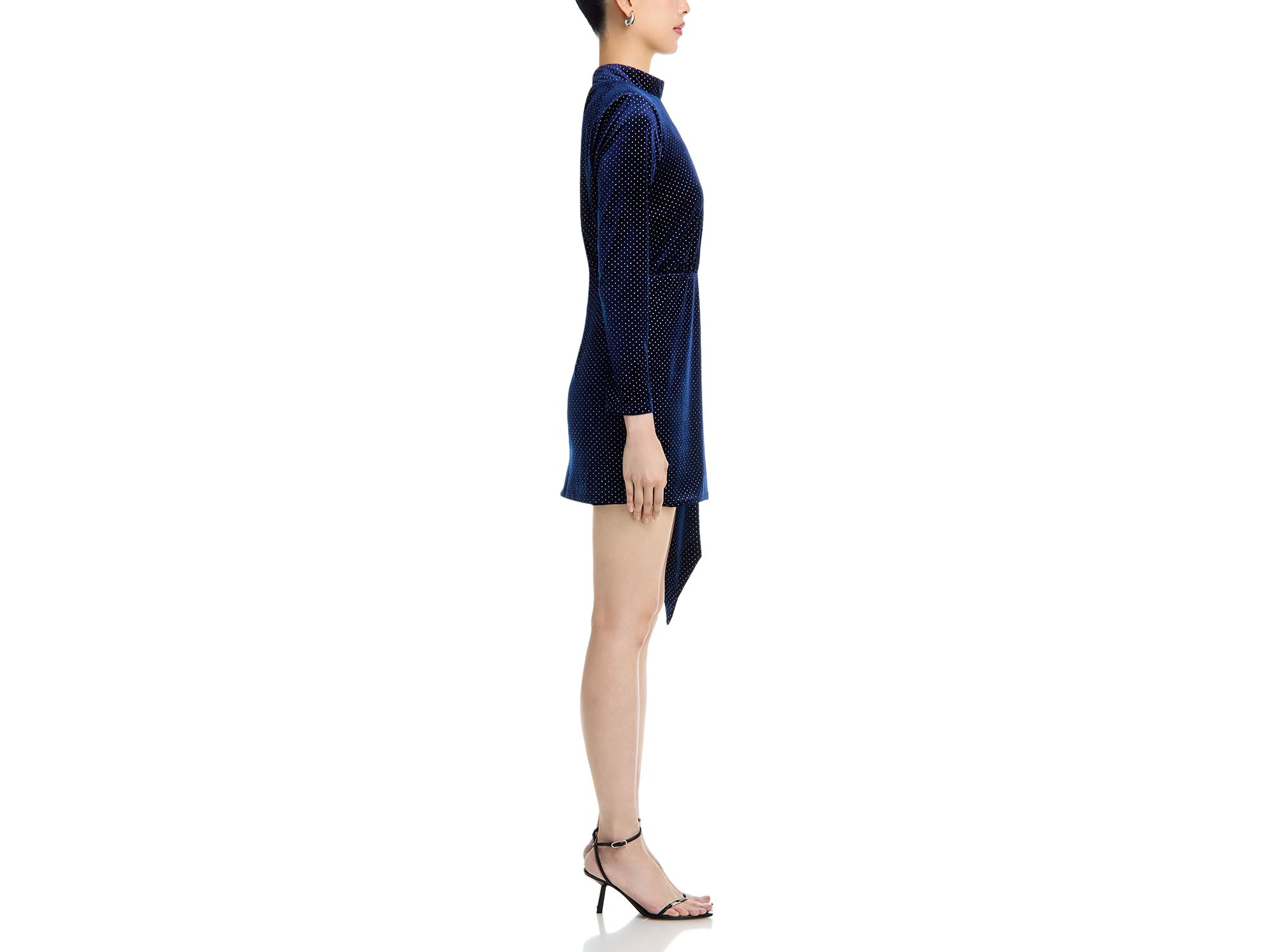 Studded Velvet Mini Dress - Exclusive — Image 5