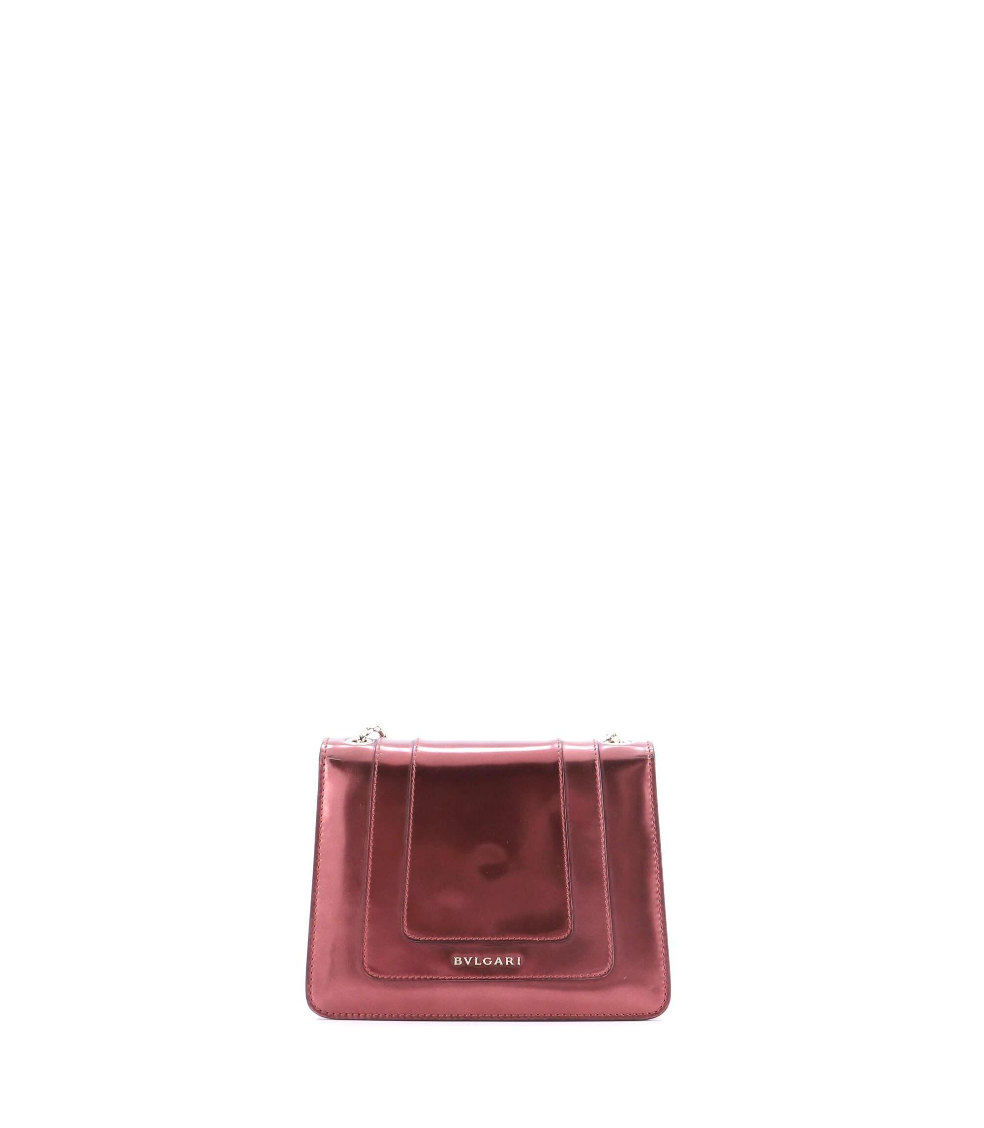 Small Serpenti Forever Square Shoulder Bag Metallic Leather — Image 7