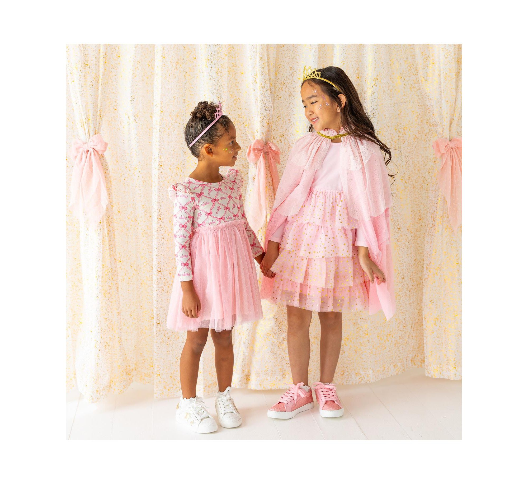 Girls' Princess Coquette Long Sleeve Tutu Dress - Little Kid, Big Kid — Image 3