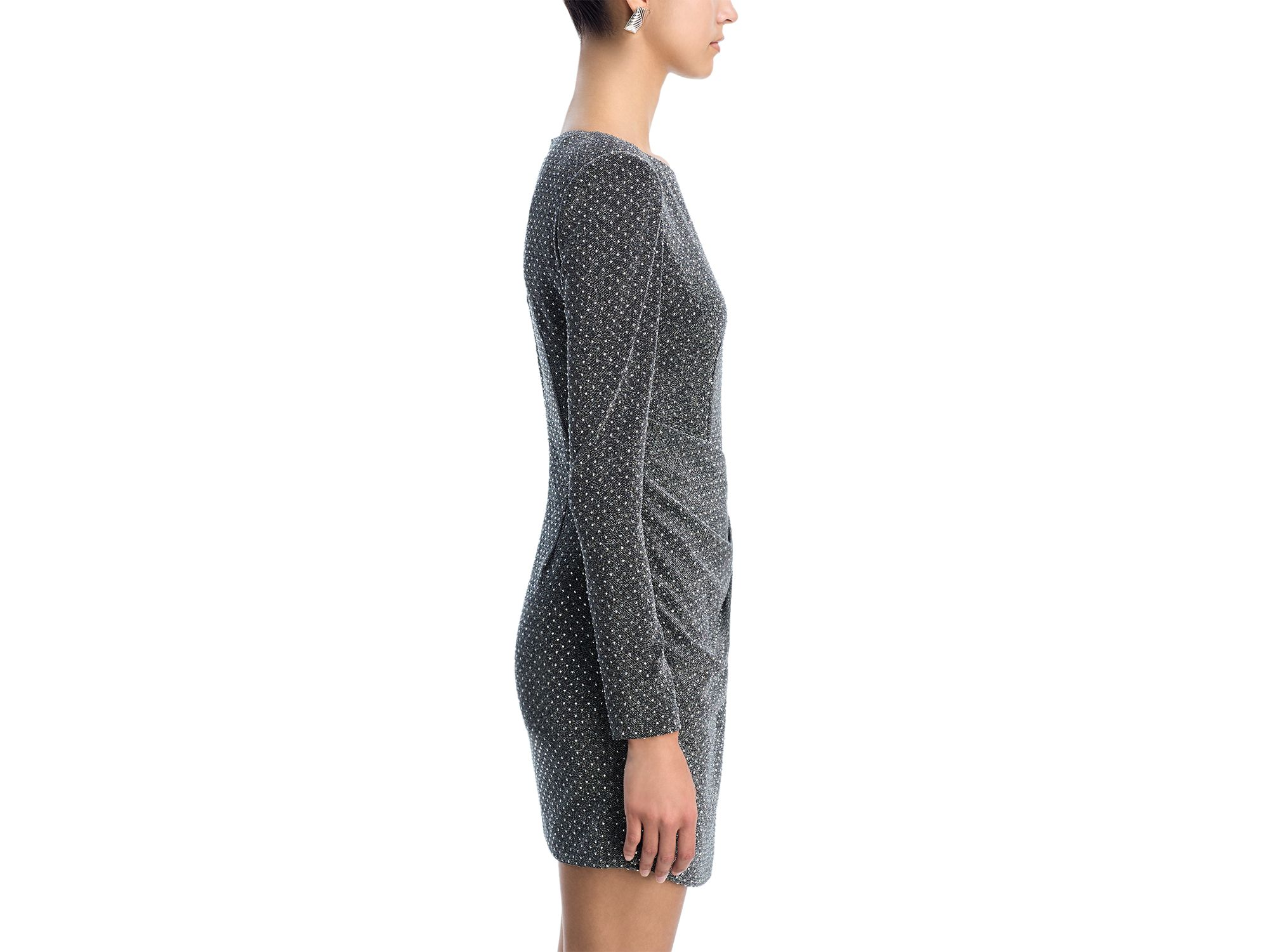 Studded Knit Mini Dress - Exclusive — Image 4