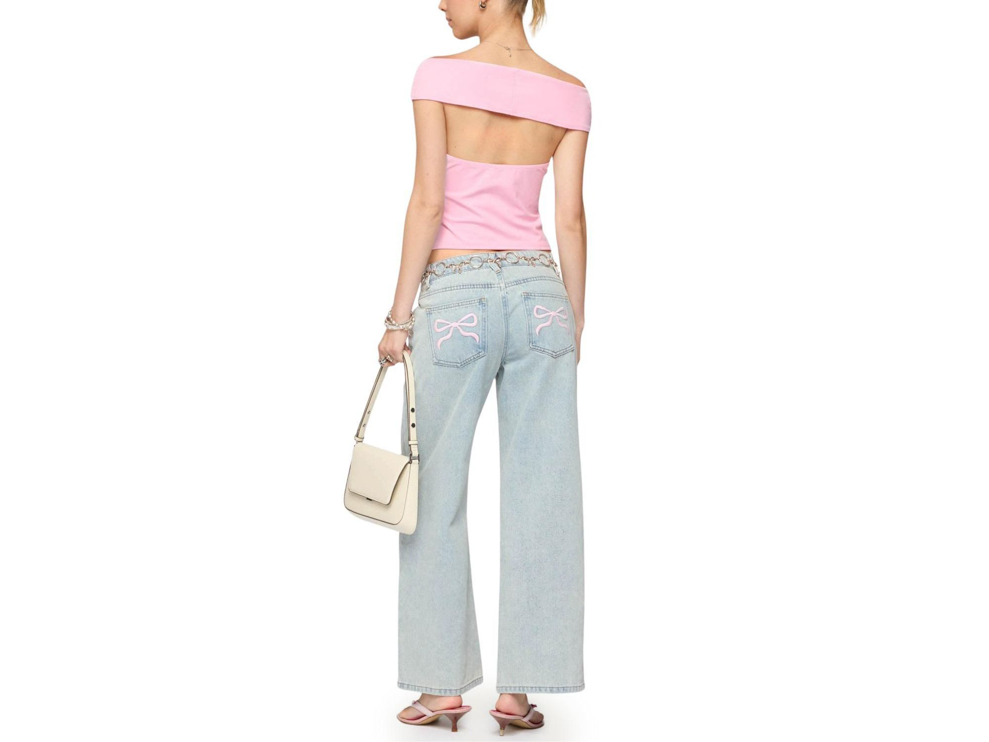 Mikkey Cut Out Off Shoulder Top — Image 3