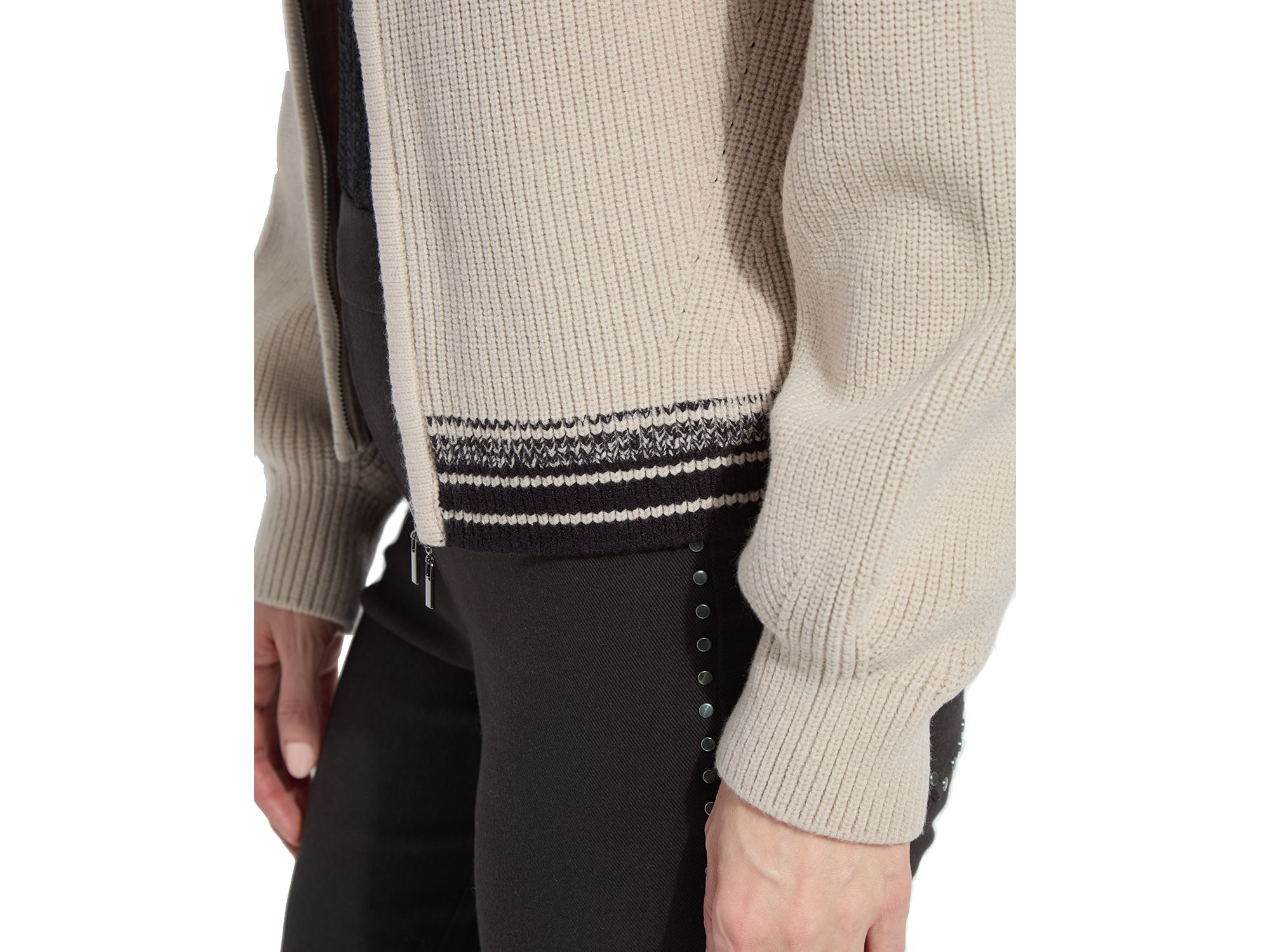 Blythe Zip Up Cozy Rib Sweater — Image 3